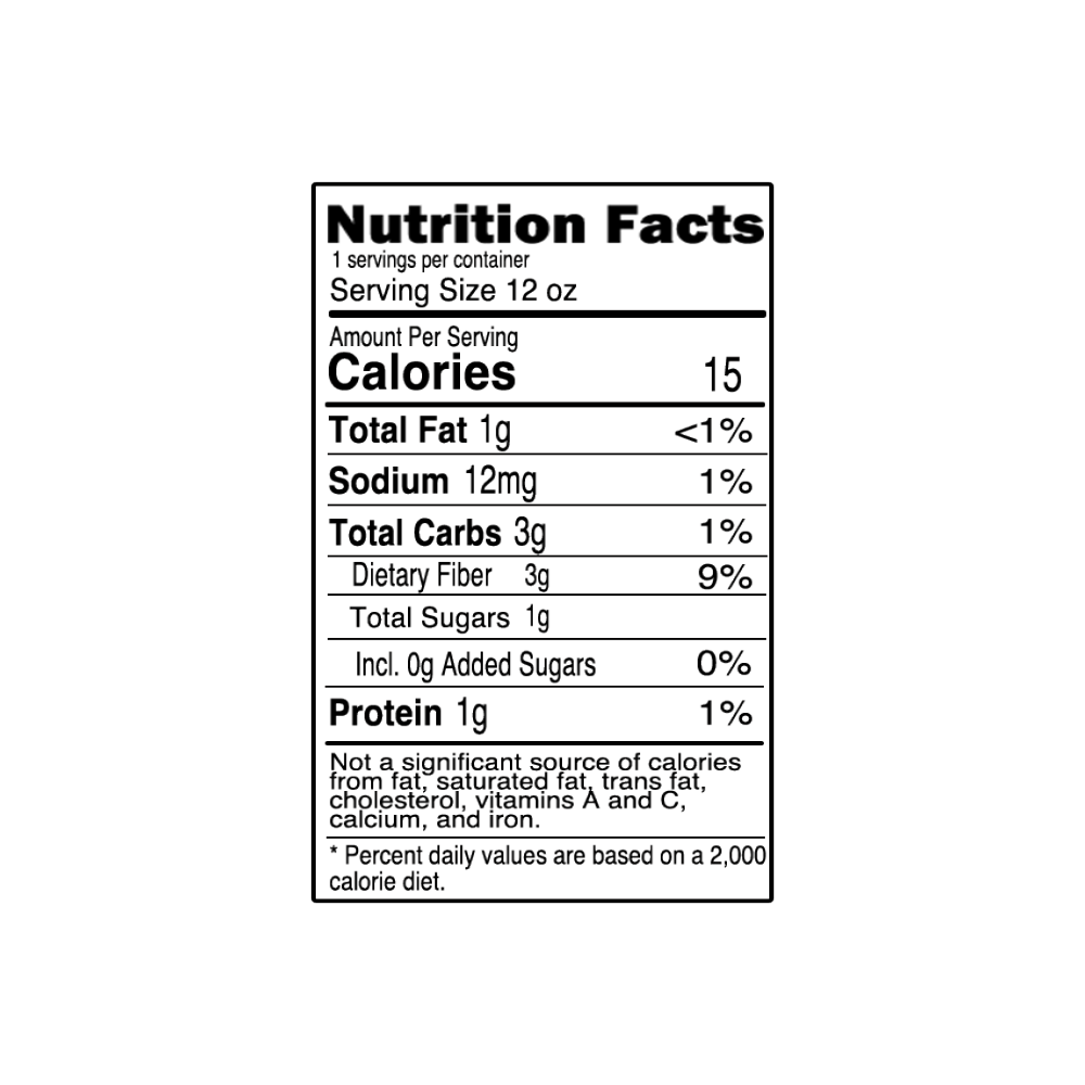 Clearly Coconut Nutrition Facts