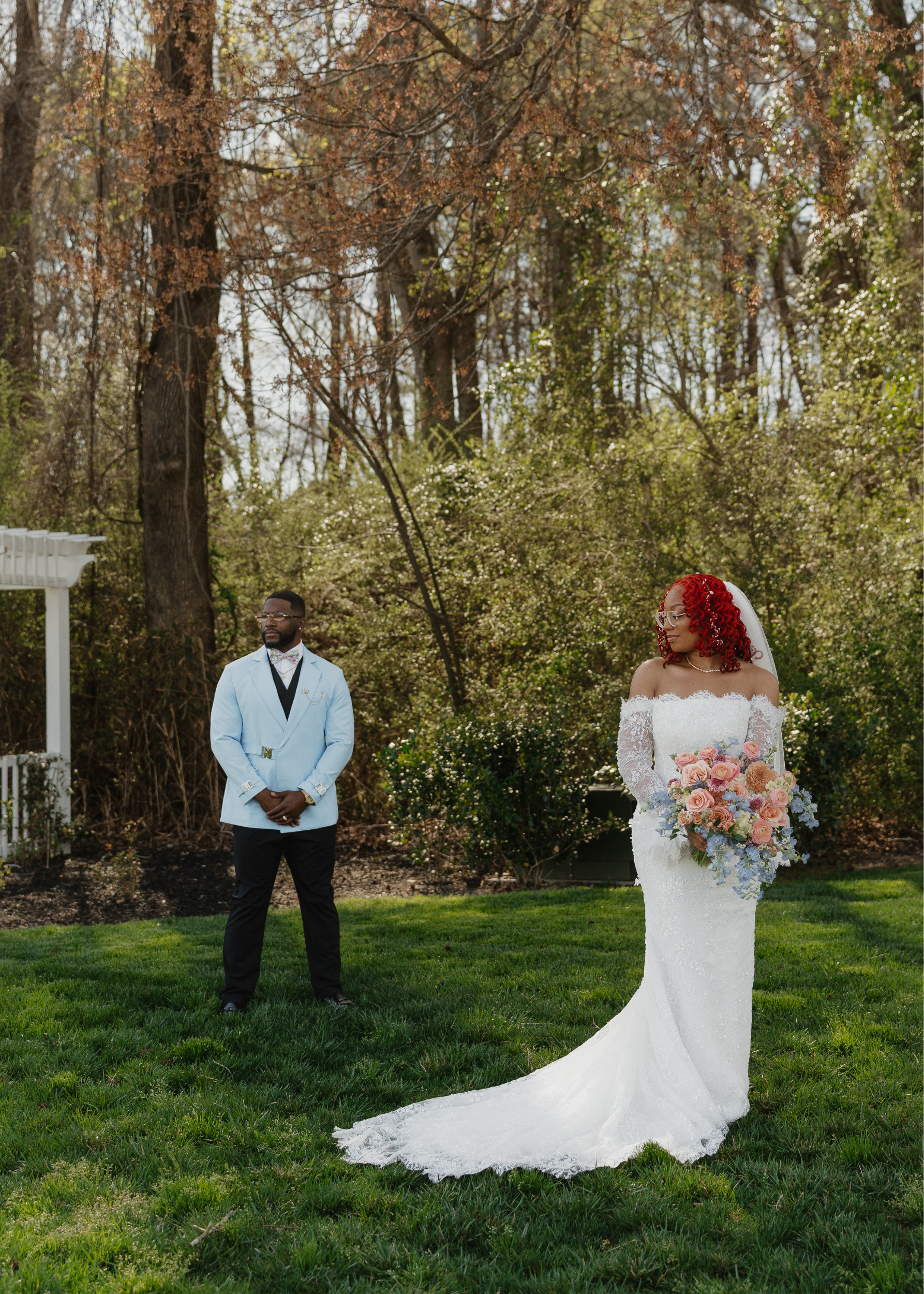 Kieanna & Xavier's wedding at the Green House at Arrows Farm in Lillington, North Carolina
