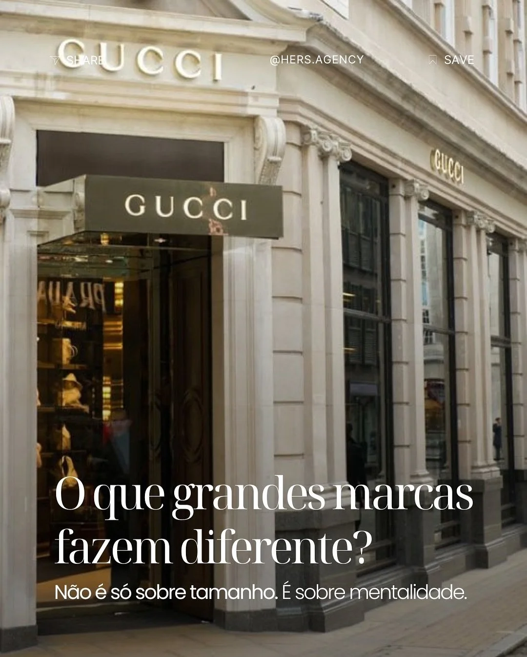 O que grandes marcas fazem diferente?
⠀
Elas n&atilde;o crescem por acaso.
Crescem com vis&atilde;o, processo e posicionamento.
⠀
Na Hers, &eacute; isso que entregamos:
estrutura para marcas que querem crescer com clareza.