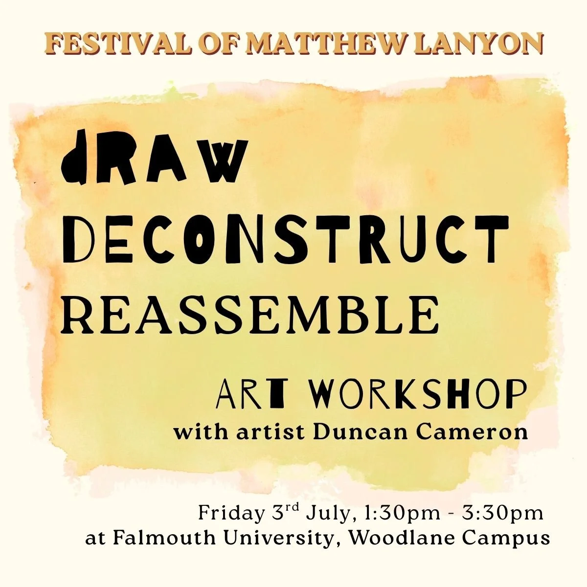 Draw/Deconstruct/Reassemble: Art Workshop with Duncan Cameron