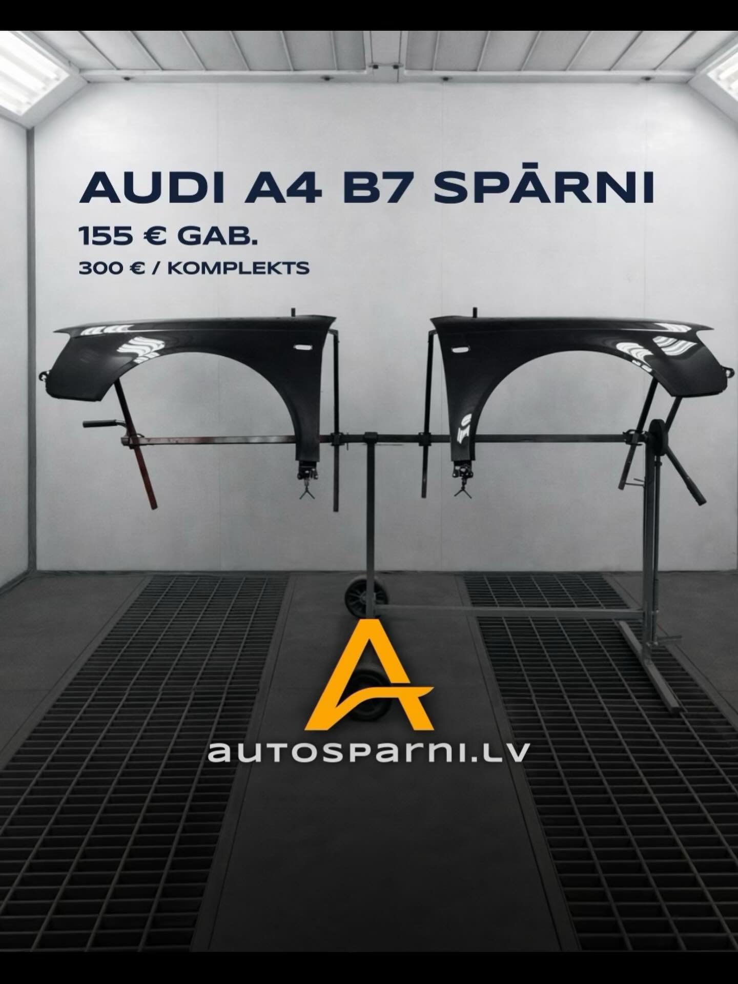 Audi A4 B7
Jauni, krāsoti spārni Tava auto krāsā.