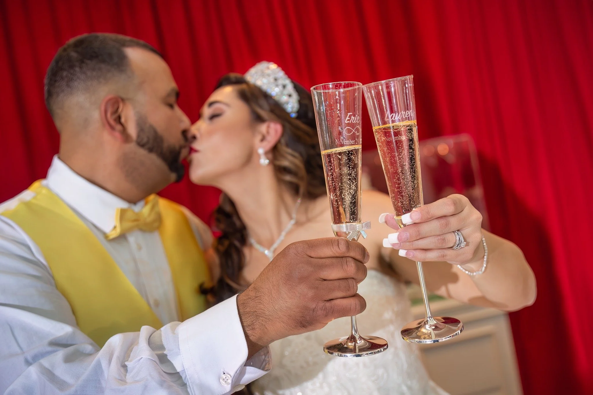 Here&rsquo;s to love, laughter, and happily ever afters 🥂✨ Cheers to the weekend and every beautiful beginning worth celebrating! 💍 

Photo Love: @ali.nasser.photo 

#FairyTalesAndWeddingBells #CheersToLove #WeekendVibes #WeddingDayMagic #HappilyEv