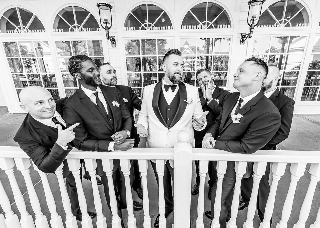 Brothers in arms, celebrating the man of the hour 🖤🤍 From laughs to lasting memories, these moments with his groomsmen are what make the day unforgettable. 💍

Photo Love: @mariariboliphotography 

#FairyTalesAndWeddingBells #GroomsmenGoals #Weddin