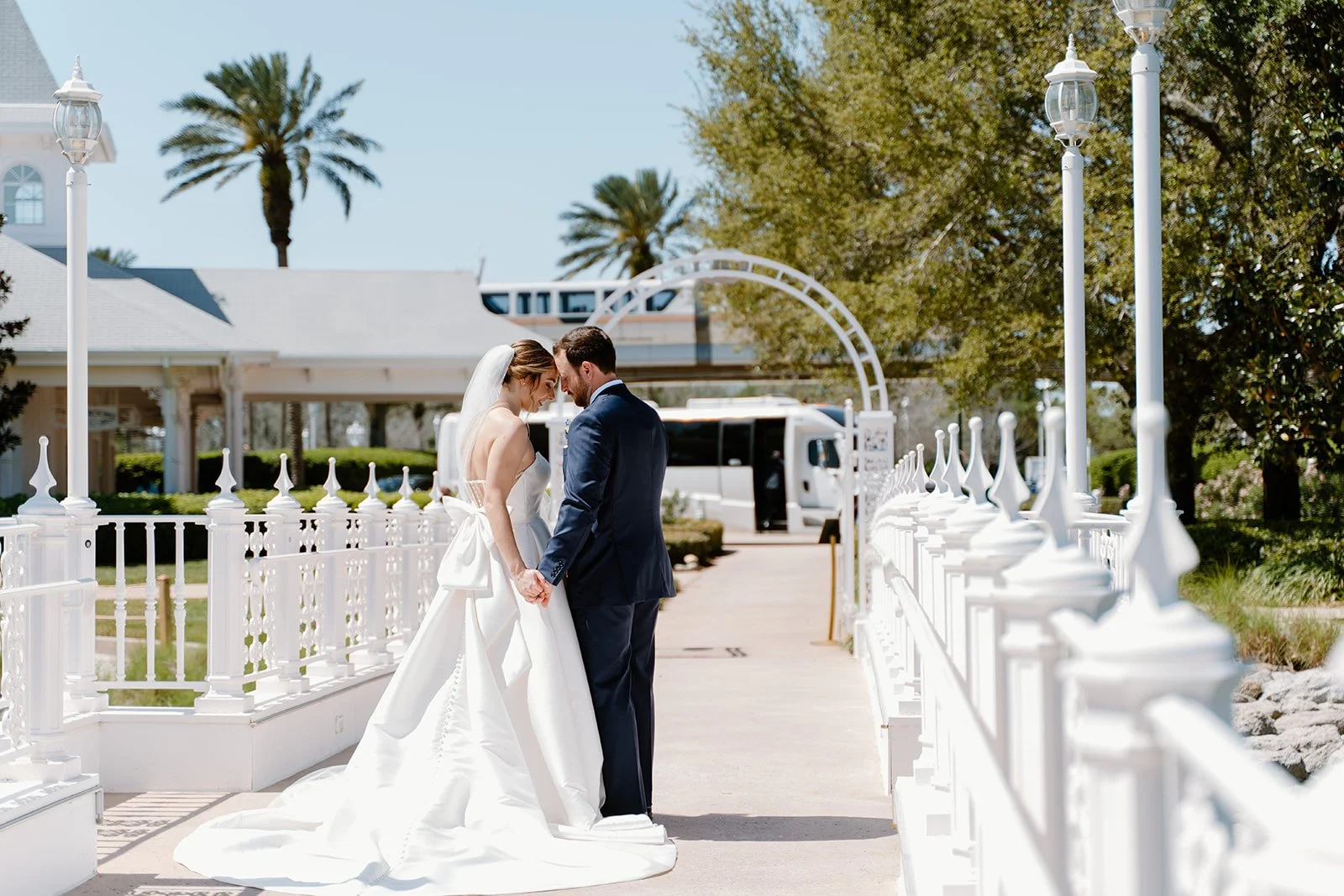 All eyes on the bride ✨ That statement bow is everything! Elegance, drama, and a little Disney magic all wrapped into one unforgettable gown.

Photo Love: The Honeymooners Productions 

💍 #FairyTalesAndWeddingBells #DisneyWeddingPavilion #BridalStyl