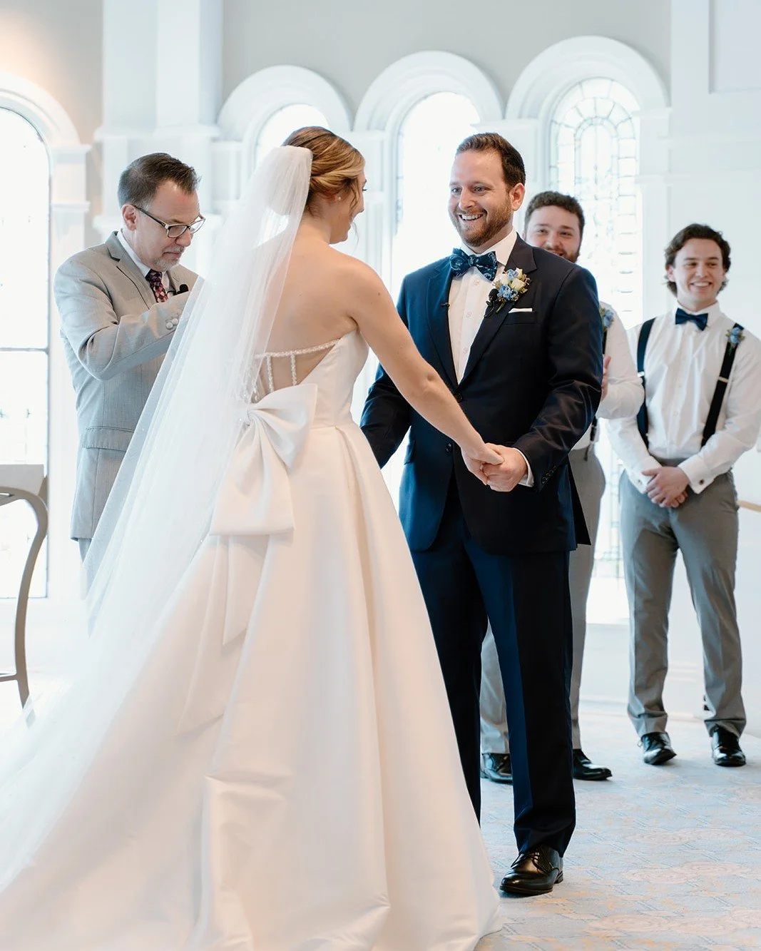 That &ldquo;hit the jackpot&rdquo; feeling!

The moment she appeared at the altar, everything changed.
His expression said it all! Completely stunned, in awe, like he was seeing her for the very first time.

You could see it written all over his face