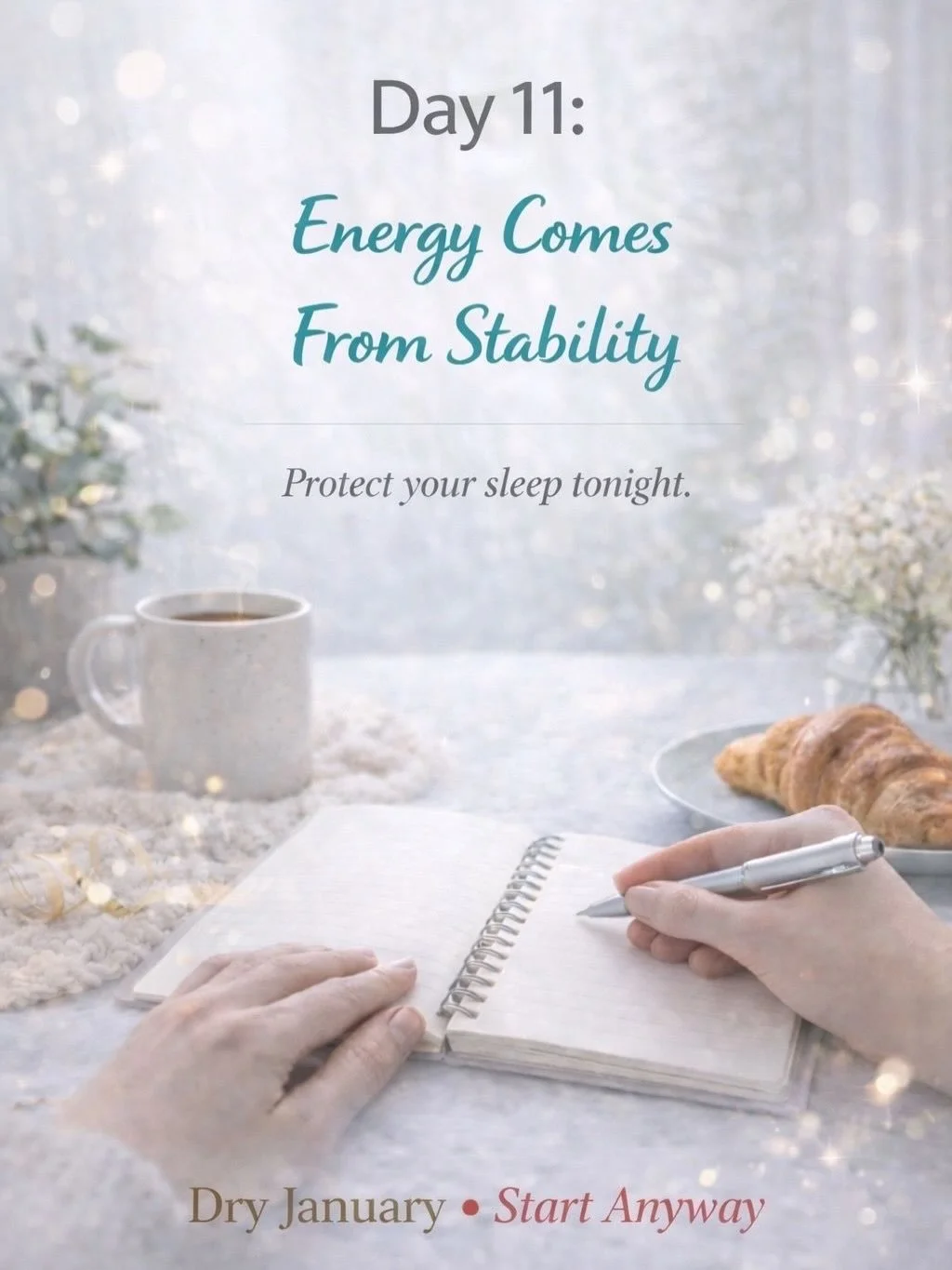 Day 11: Calm Is the New Energy

Real energy isn&rsquo;t hype or hustle.
It&rsquo;s fewer crashes and more steady fuel.

As your nervous system settles, your energy gets smoother &mdash; not louder.
That&rsquo;s your brain rebalancing.

Brain tip: pro