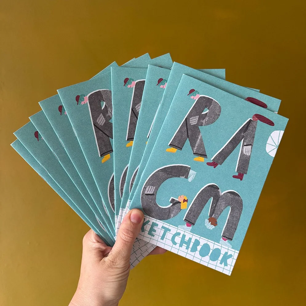 Illustrated brochure created for Rugby Art Gallery & Museum