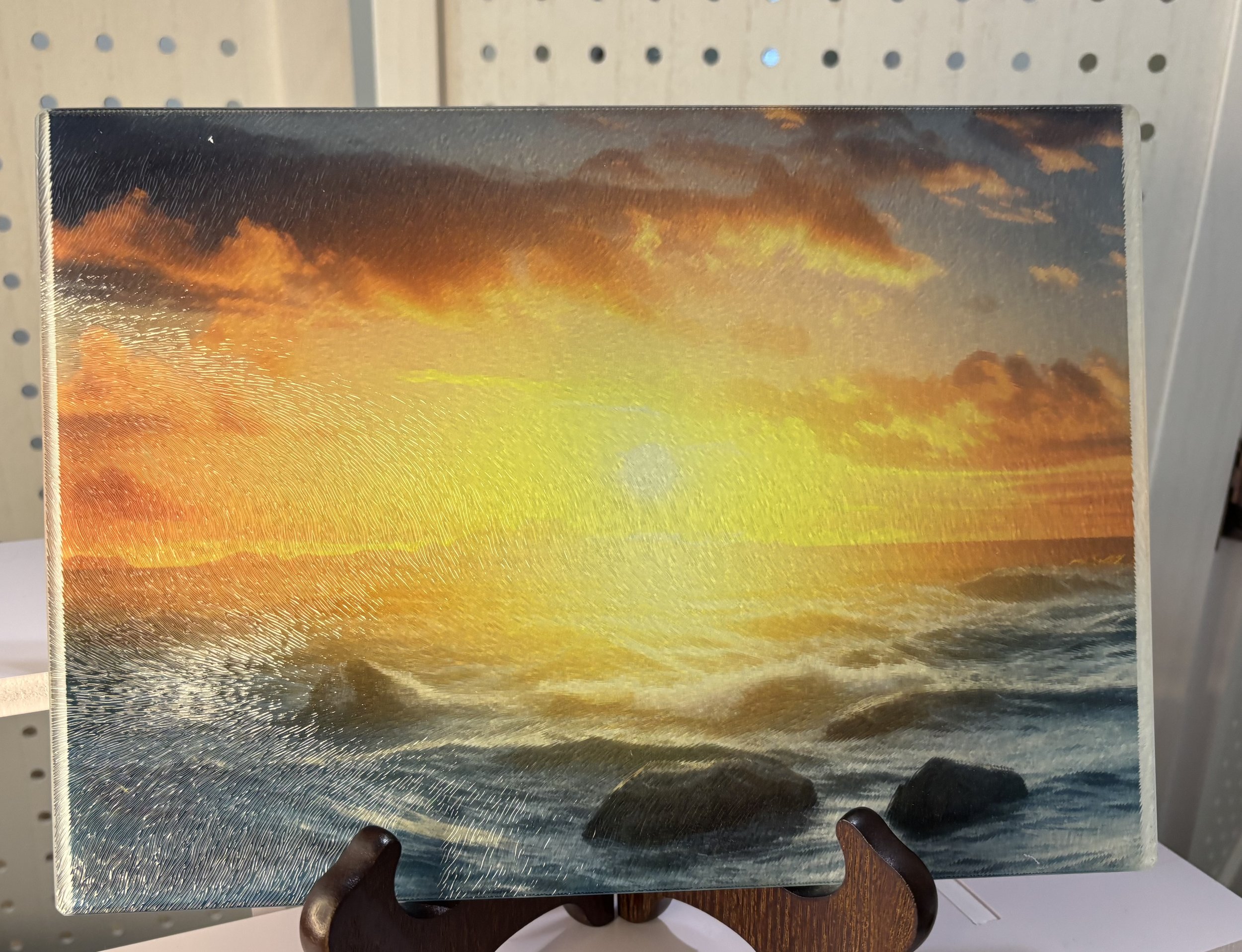 Sunset Over Ocean Cutting Board