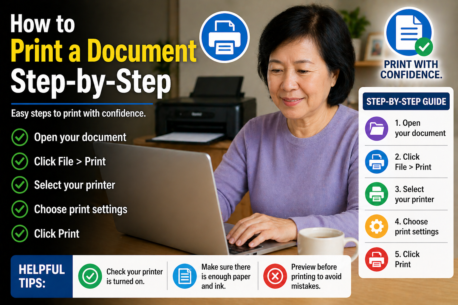 How to Print a Document Step-by-Step
