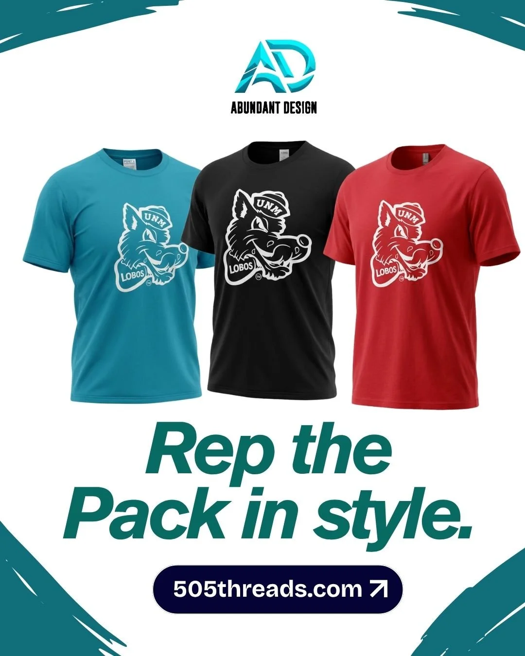 Lobos fans, your official merch is here! 

Rep the Pack and grab your gear at 505threads.com.