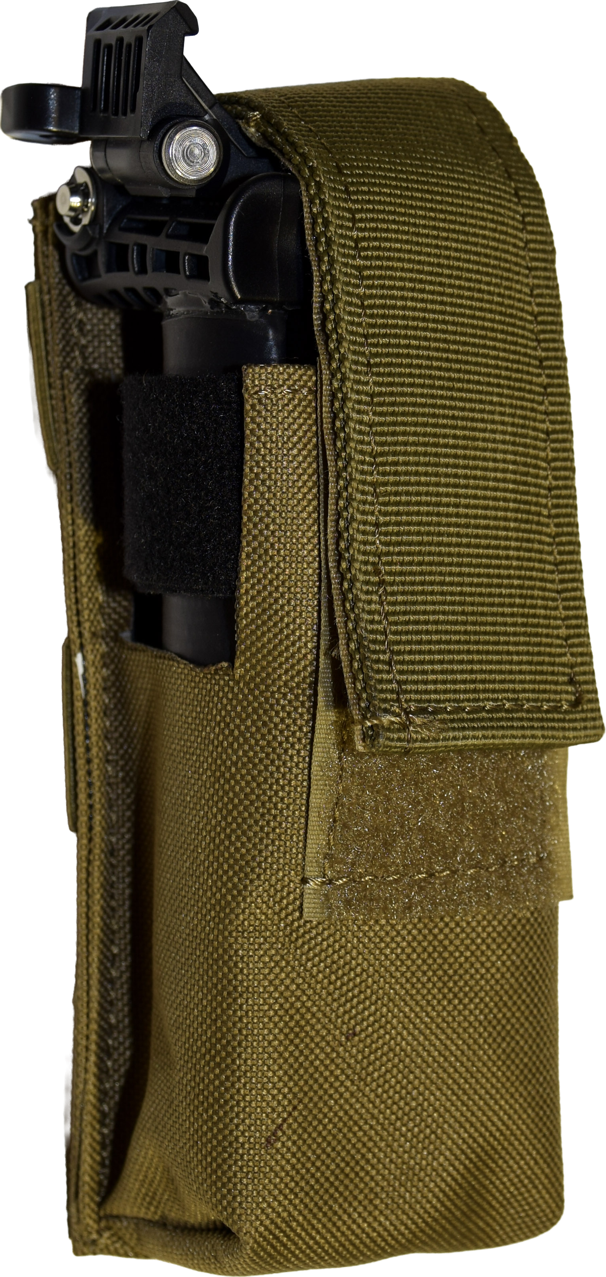 3rd Point pistol stock, stored in MOLLE tourniquet pouch