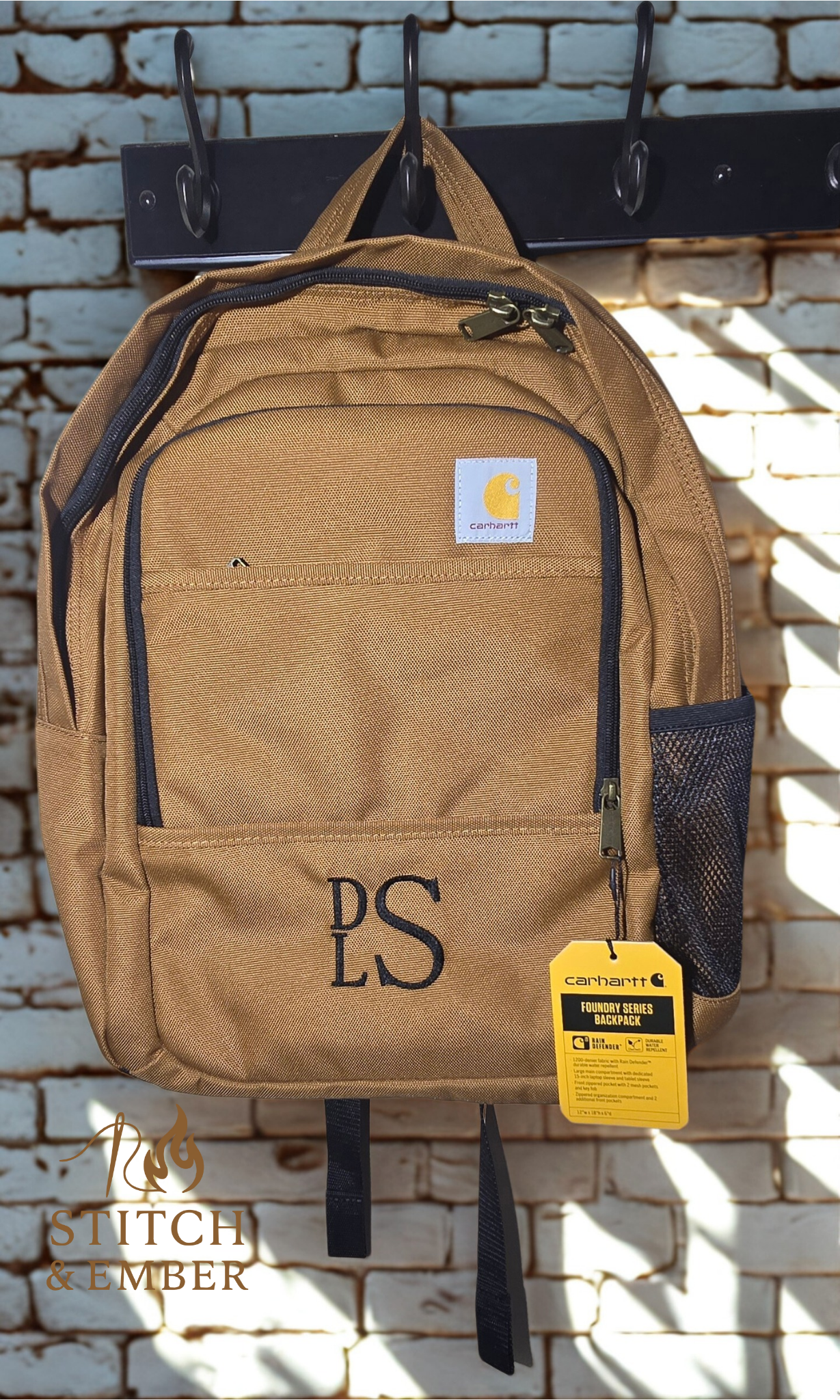 Custom Embroidered Monogram Carhartt Backpack - Perfect Groomsman Gift