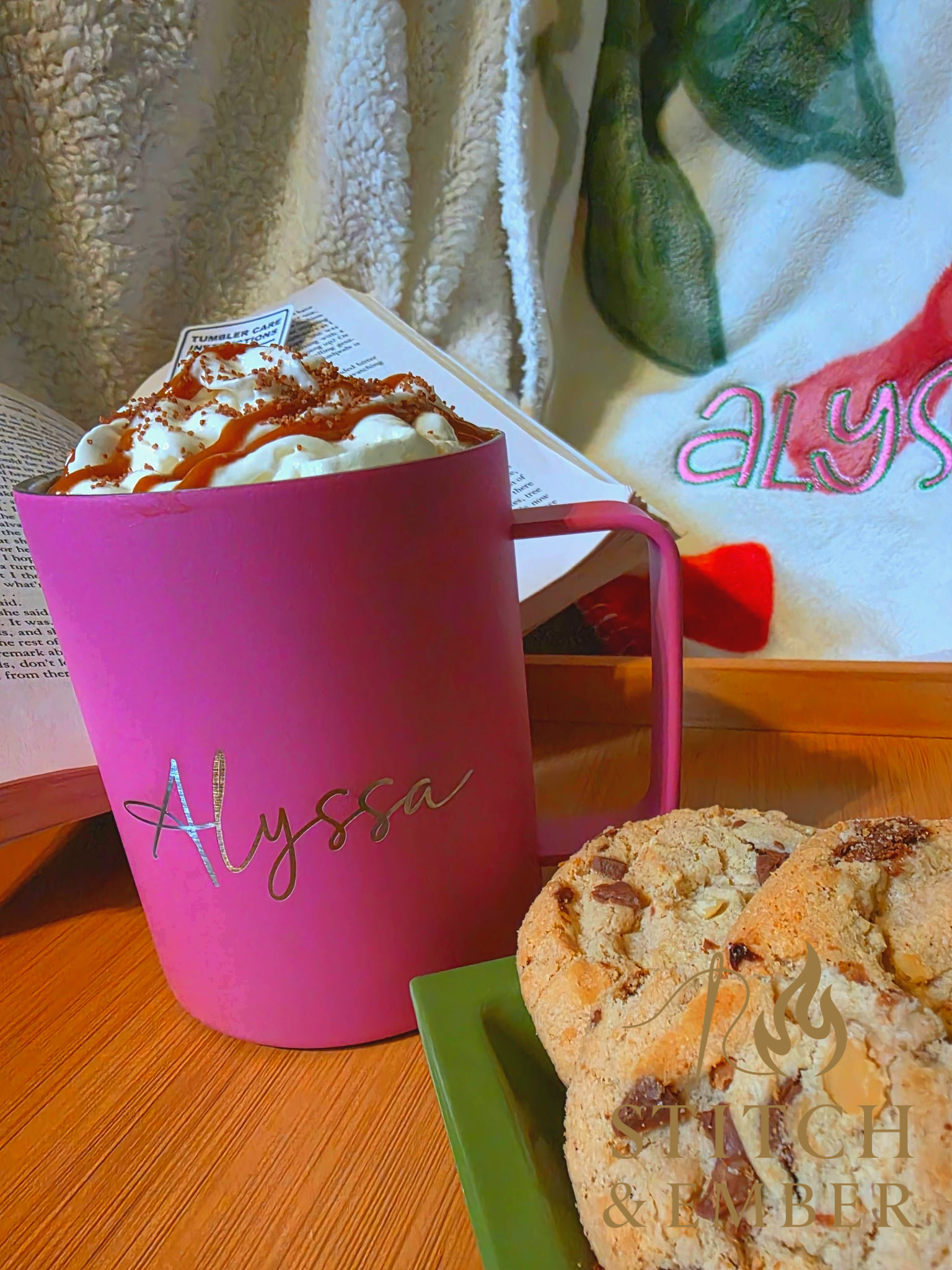 Custom Engraved Stainless Steel Camper Mug | Personalized Insulated Coffee Mug with Handle