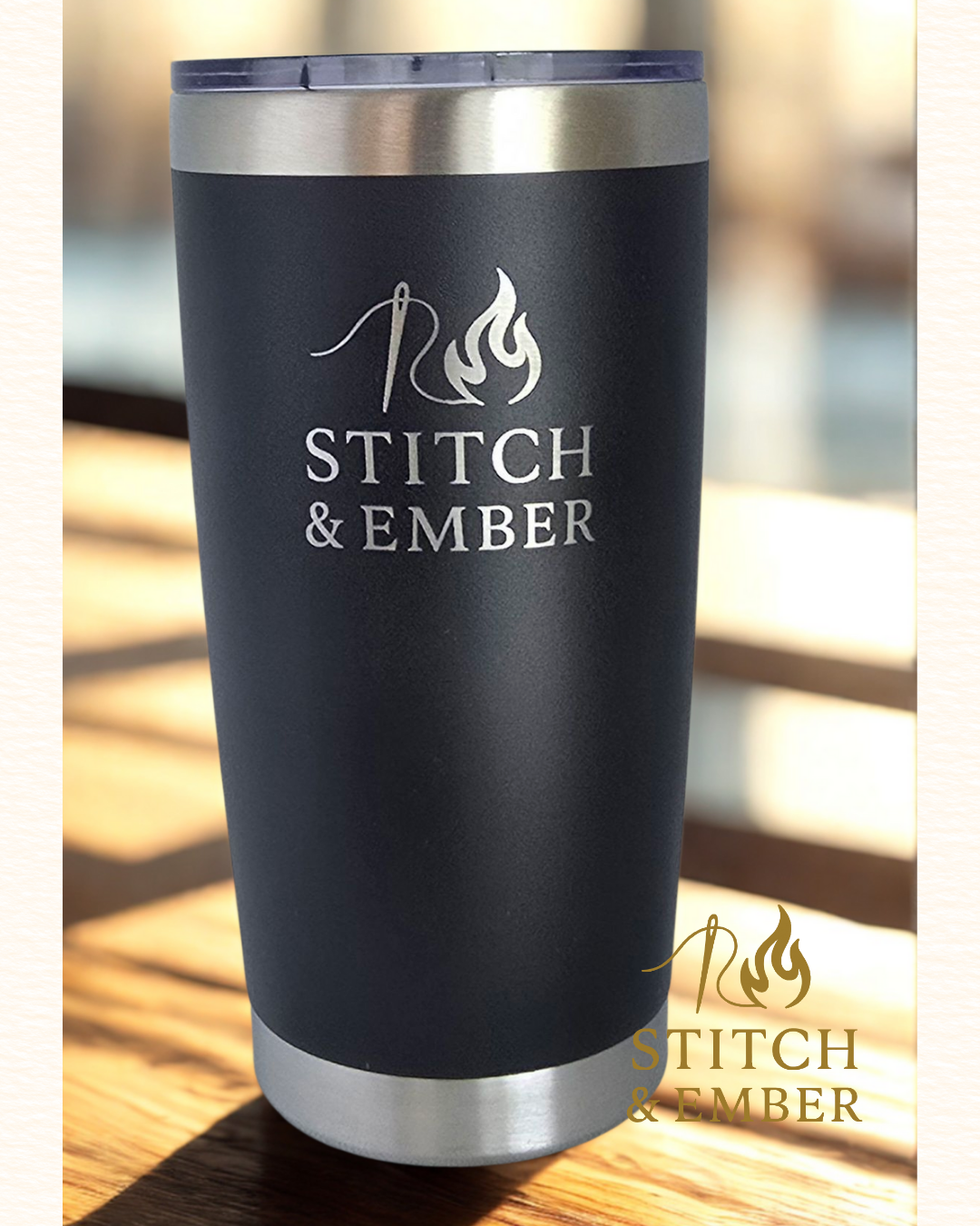 Custom Engraved Stainless Steel Tumbler – 20oz Insulated | Available for Bulk Corporate Orders
