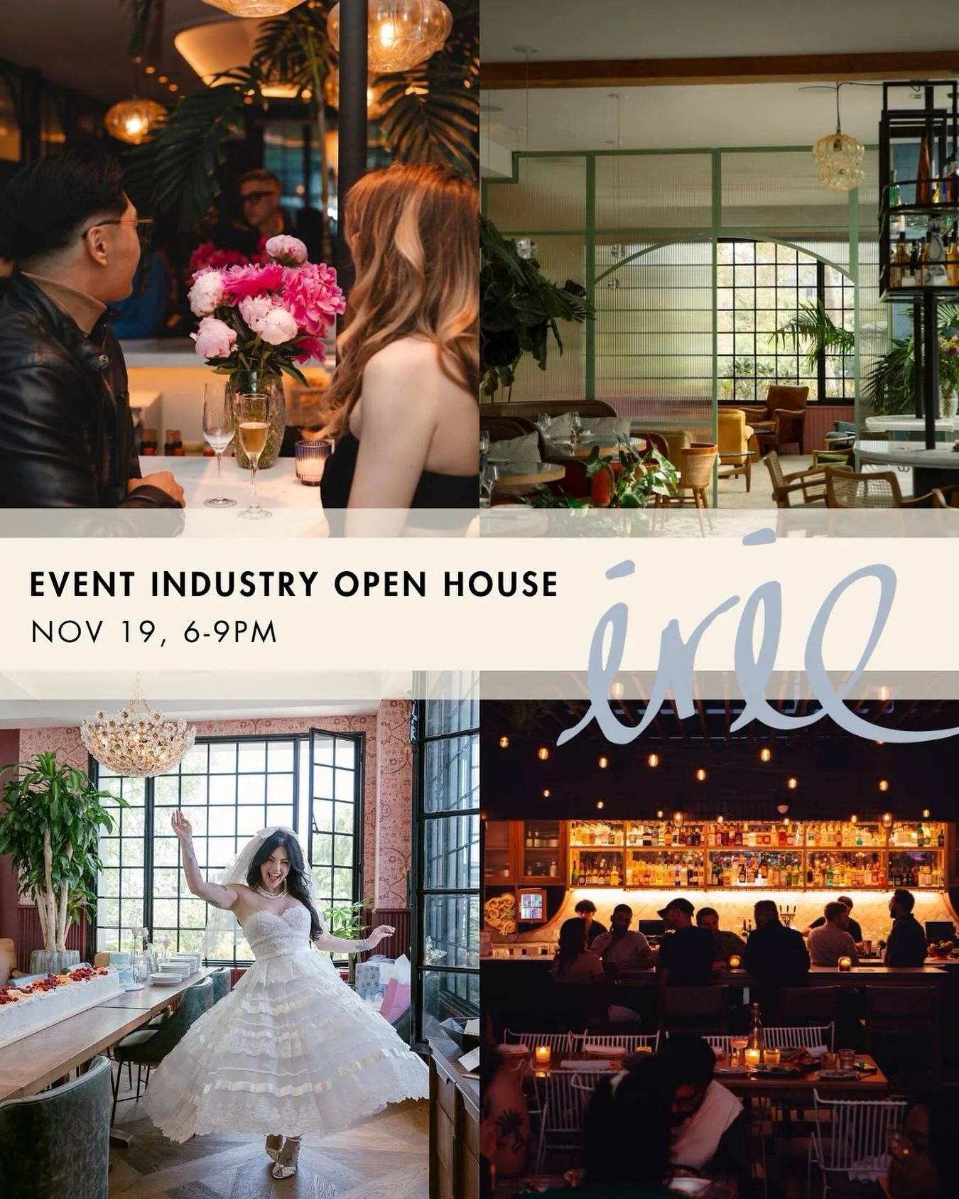 ✨Calling all LA event professionals + vendors!✨
Join us for an exclusive Open House Showcase at Irie Restaurant 🌴
🍹 Complimentary refreshments will be served
💌 RSVP: karimah@irierestaurant.com
📍 Connect, collaborate, and experience our stunning e