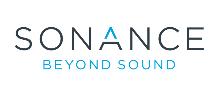 Logo for Sonance with the slogan 'Beyond Sound' underneath.