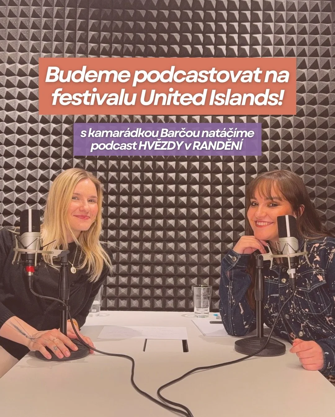 M&Aacute;ME NESKUTEČNOU RADOST! &Scaron;t&iacute;pněte n&aacute;s!😆😍🎉

Dostaly jsme možnost podcastovat na pražsk&eacute;m festivalu UNITED ISLANDS! 🎙️🎉 (aaaaaaaa!!!!)

Jsme dvě skvěl&yacute; kamar&aacute;dky, kter&eacute; miluj&iacute; astrolog