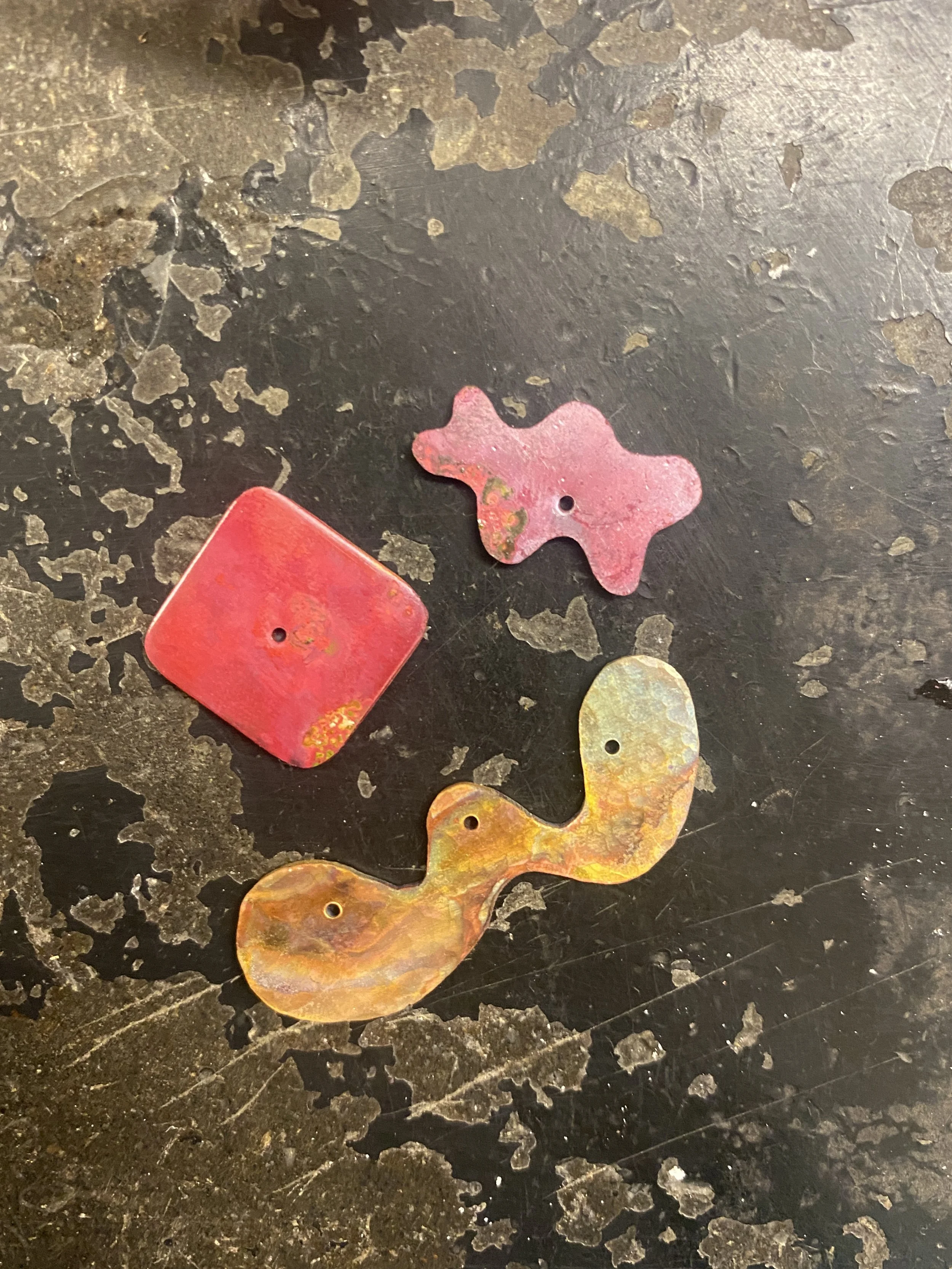 "195197231244" brooch components before assembly