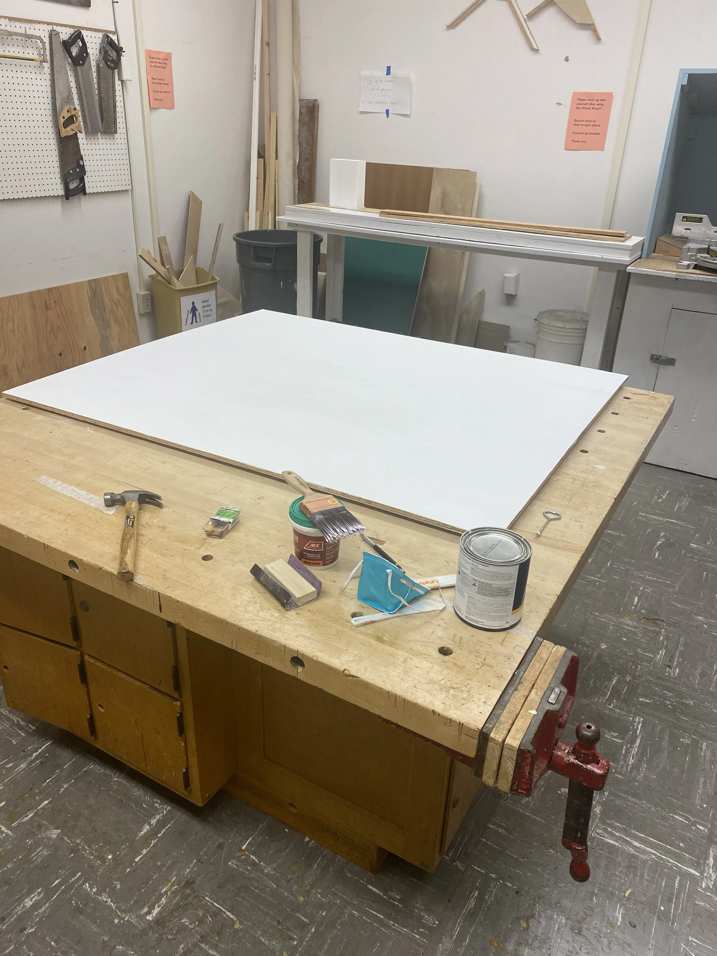 Finished painting the board