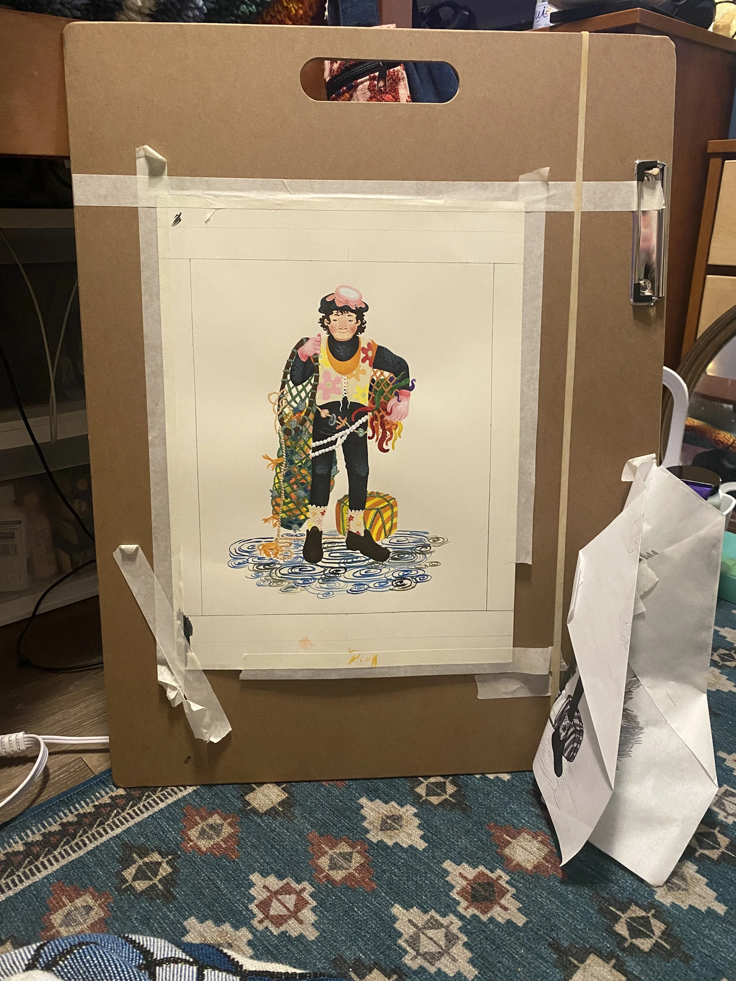 Process of taking photos