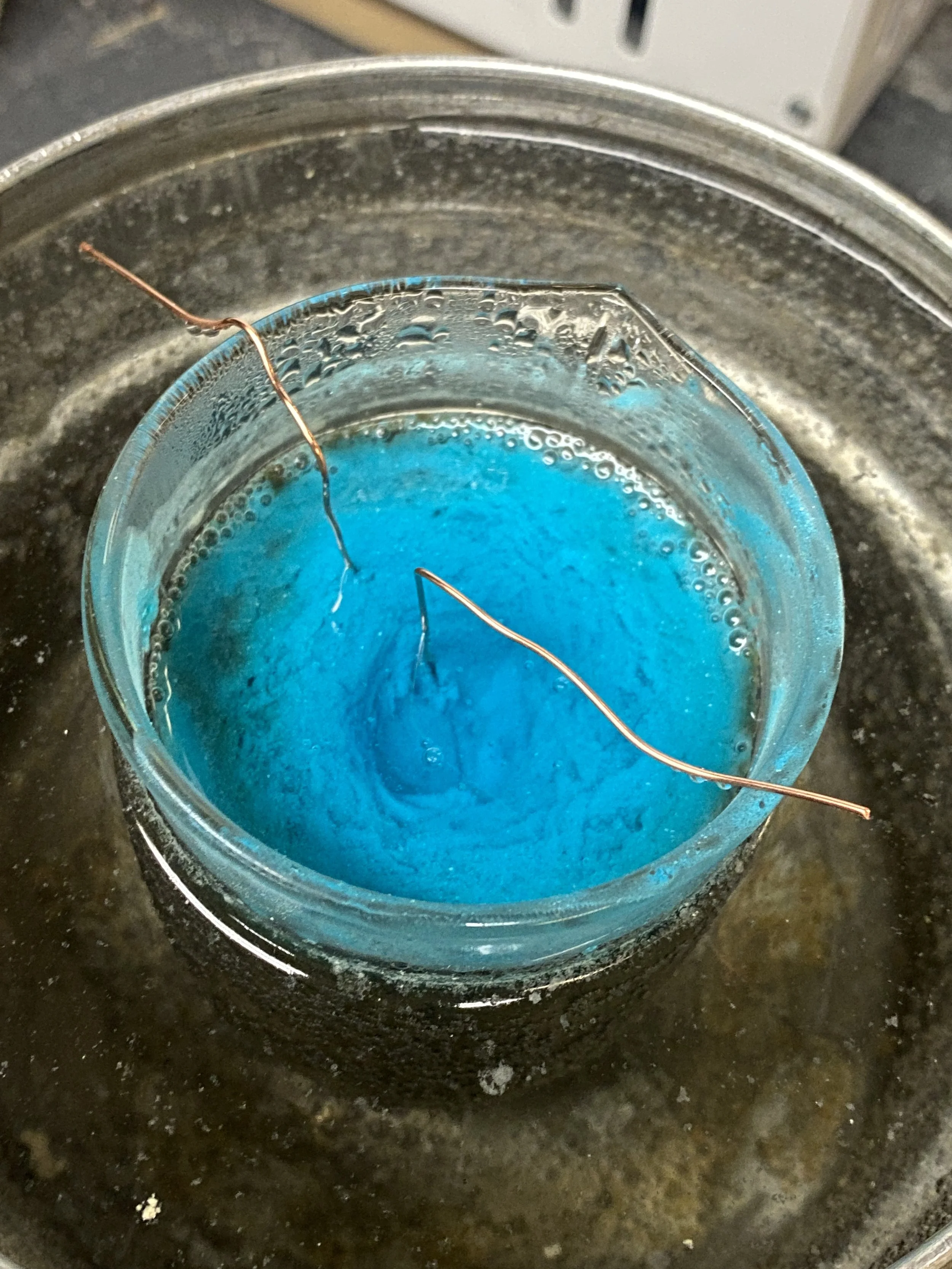 Paste-Rokusho in double boiler (should've been the dried crystal Rokusho, but there was a time crunch)