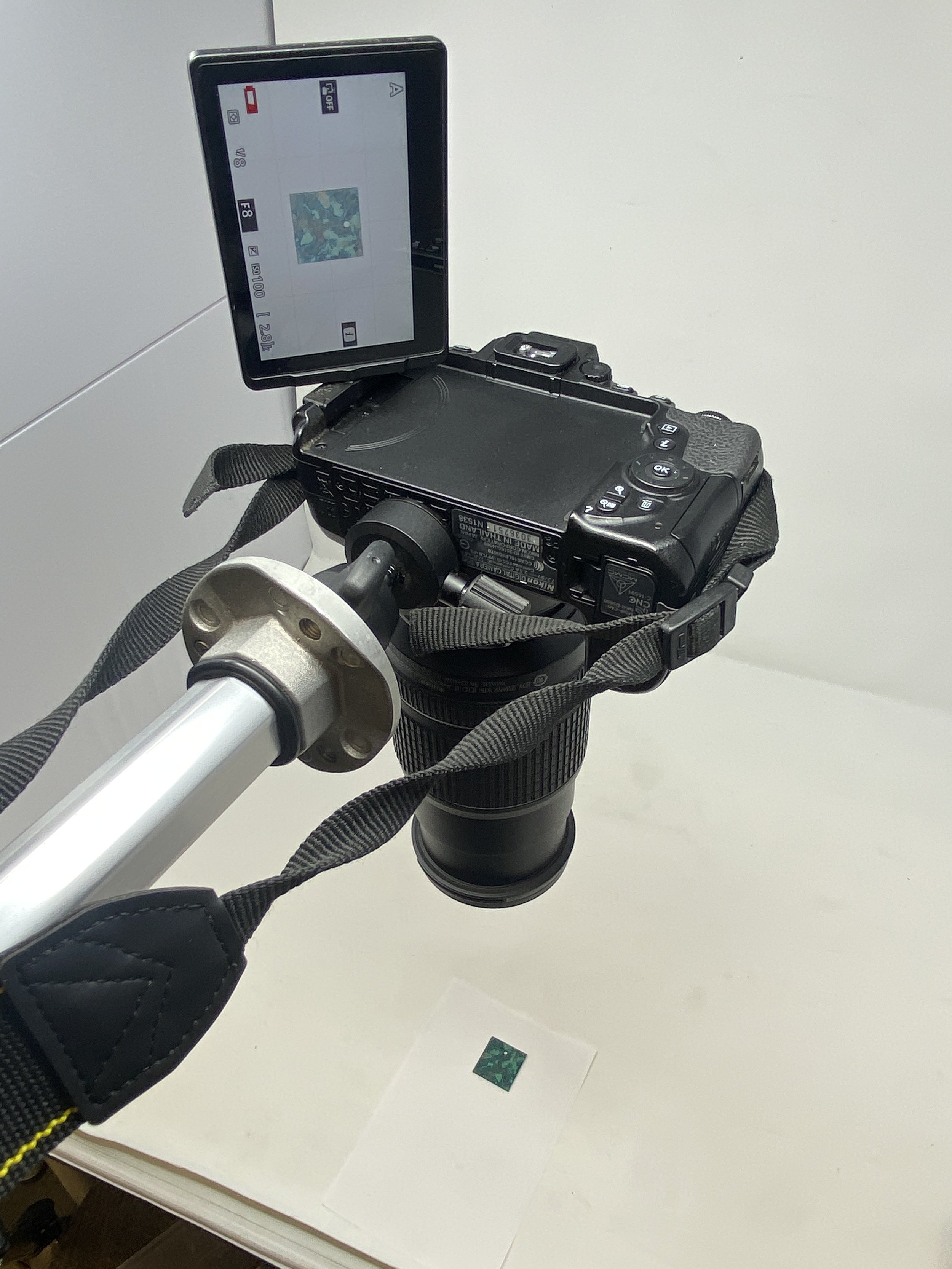 Sample photography set up (took 1 week to take 540 photos)