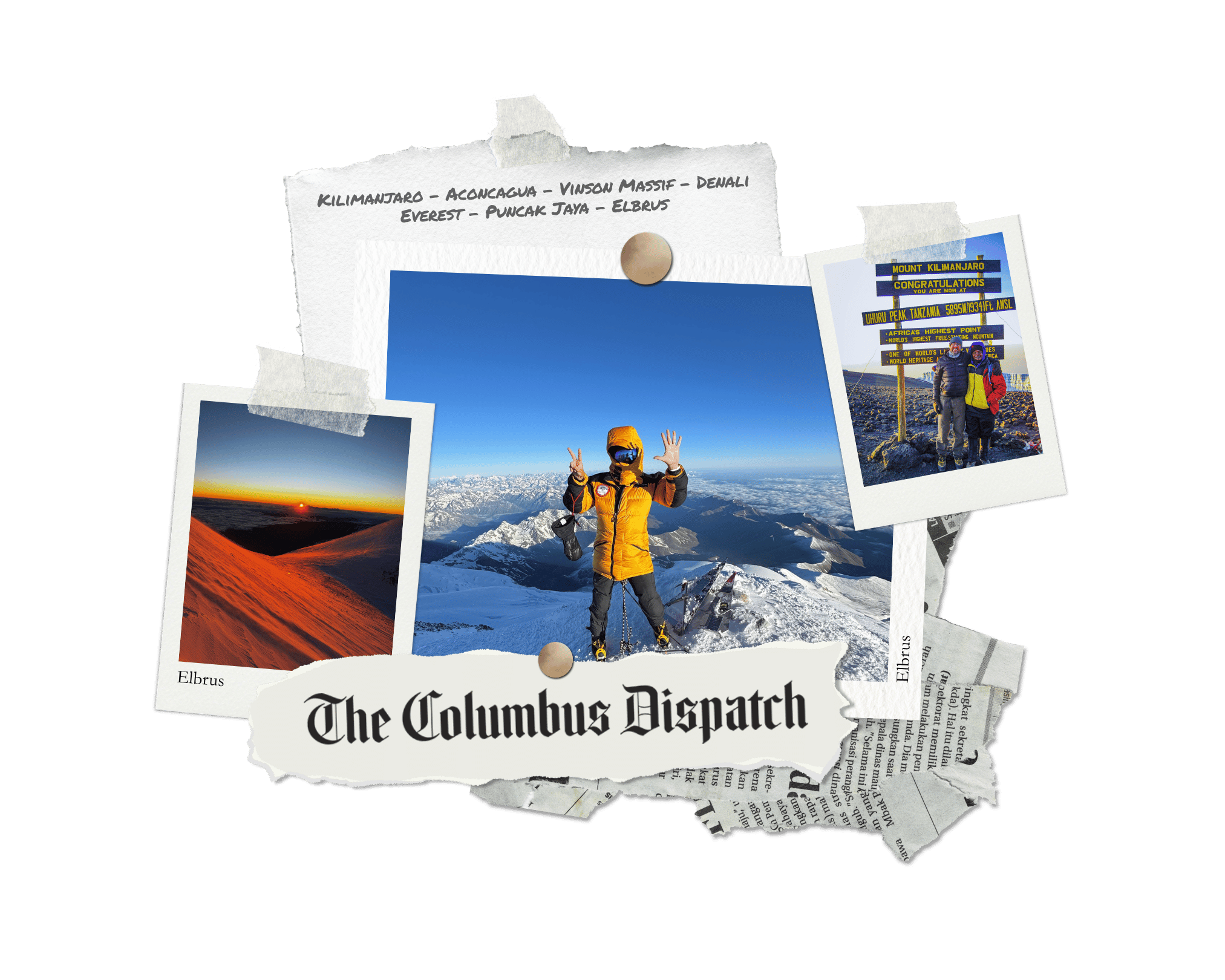 Columbus Dispatch Features Story on Robert Alt Conquering Seven Summits
