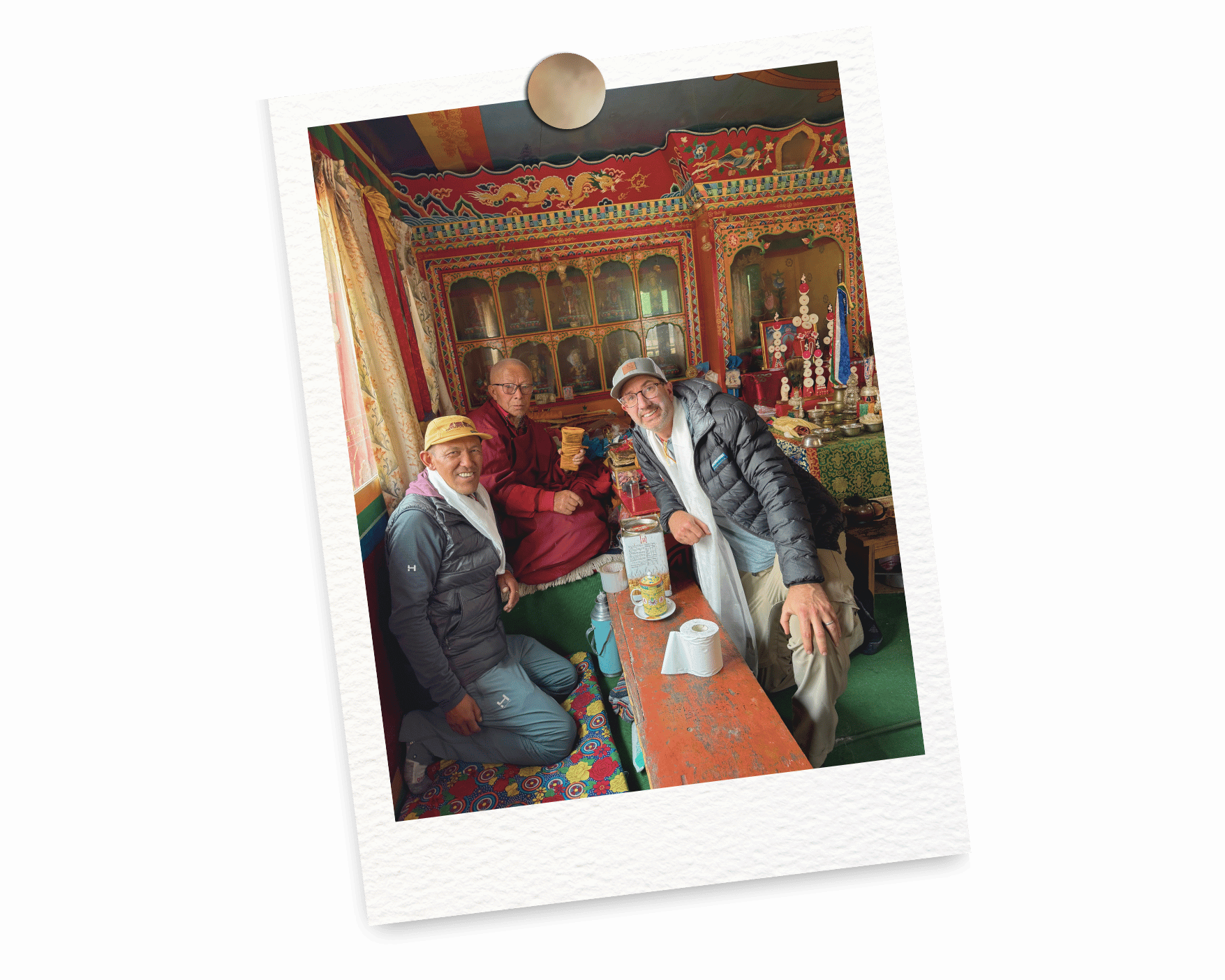 Robert Alt, Pasang Dawa Sherpa with the Lama.