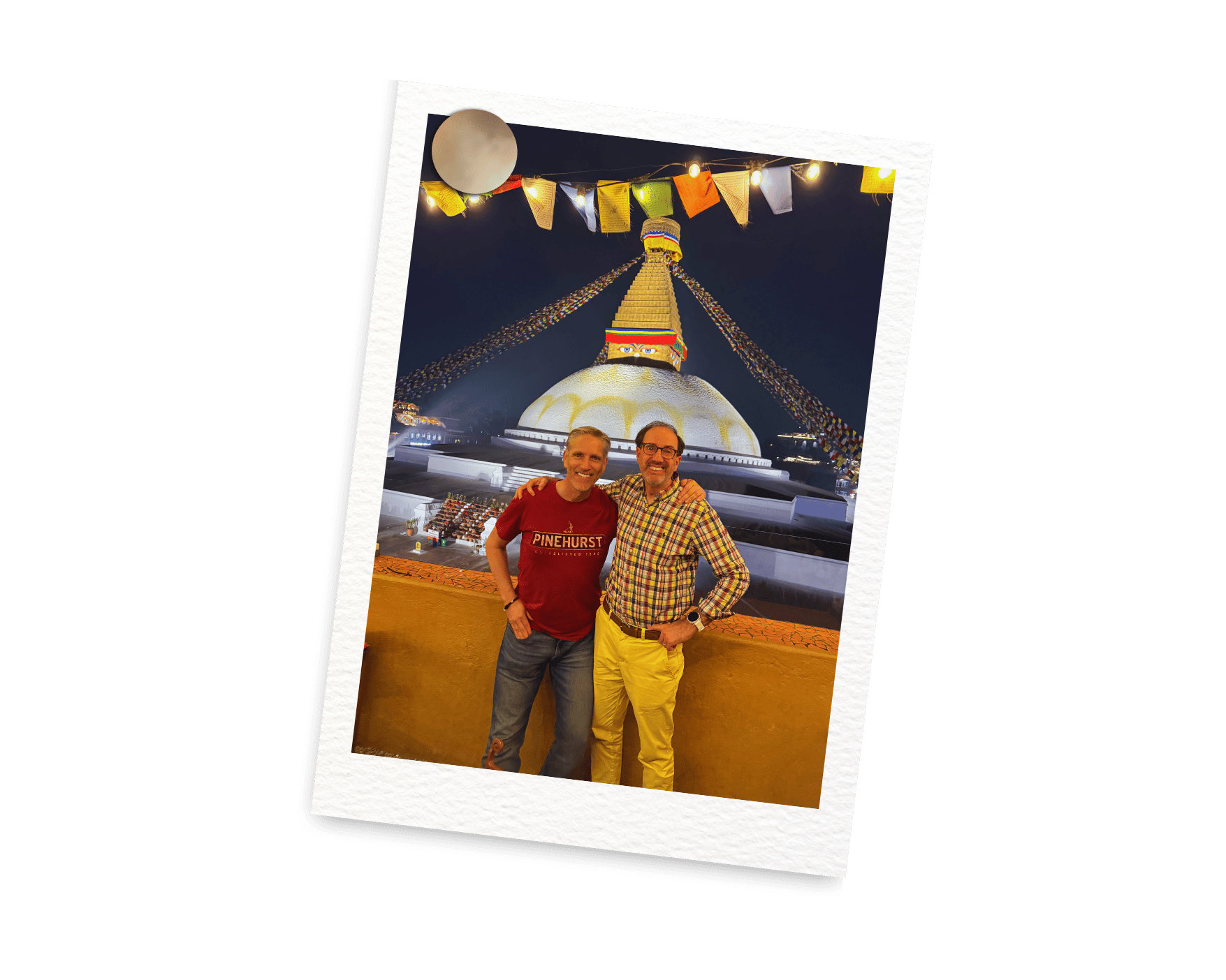 Robert Alt with his friend Kevin Sánchez.