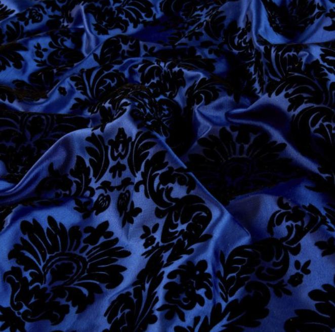 Blue Damask