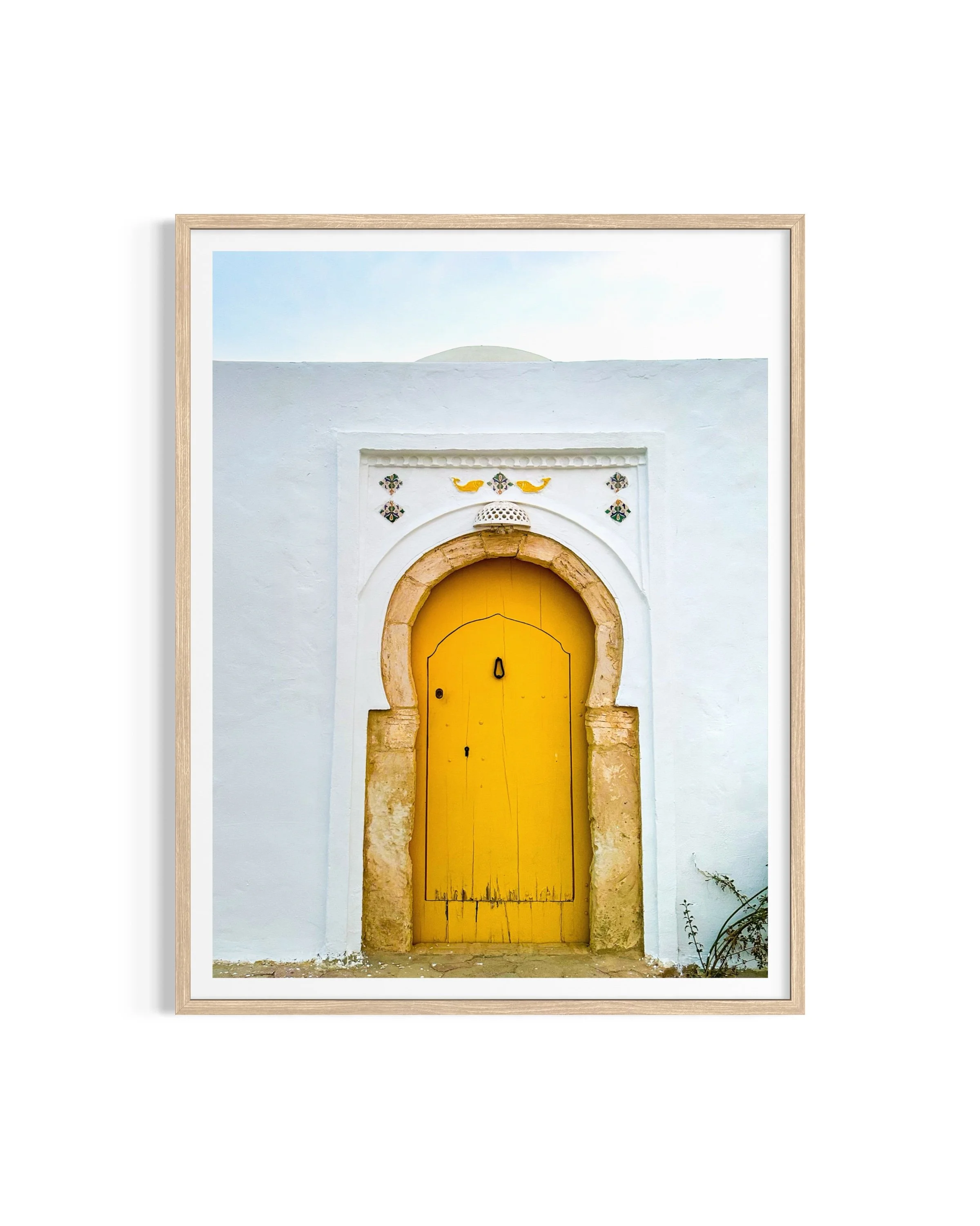 Yellow Door Tunisia_Maple Frame__1 in Border_web.jpg