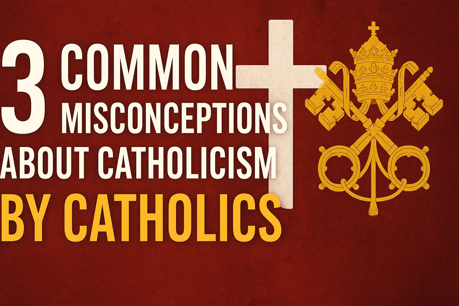 3 Common Misconceptions About Catholicism by Catholics