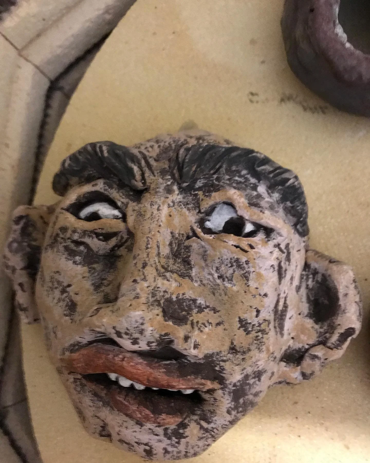 Expressions in Clay, coming out of the kiln.