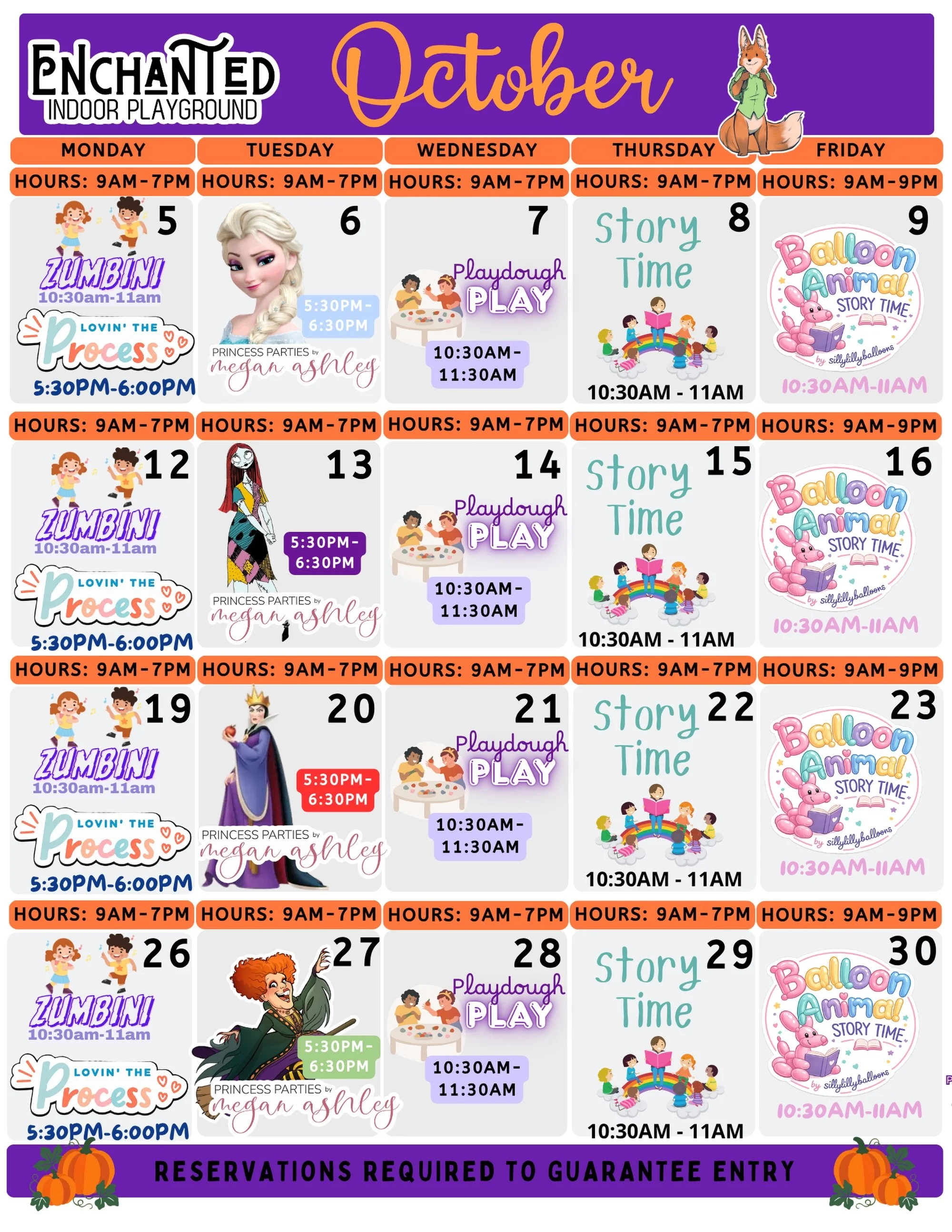 🍂 October is packed with fun at Enchanted Rocklin! 🎃✨

And NEW this month &mdash; ZUMBINI! 🎶💃 A fun, music-and-movement experience for little ones to dance, sing, wiggle, and play!

Plus, we&rsquo;ve got a full month of Enchanted favorites:
🎶 Mo
