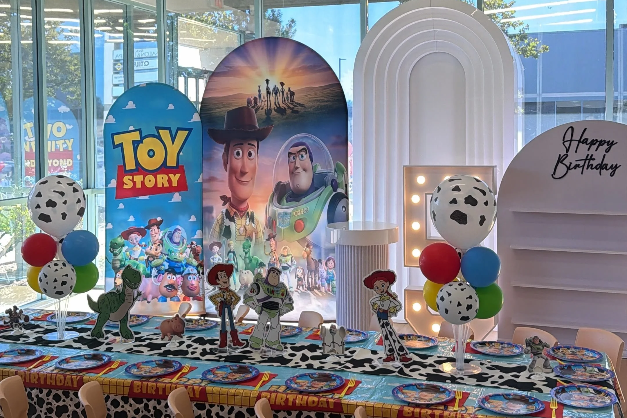 Toy Story Classic party setup at Enchanted Rocklin