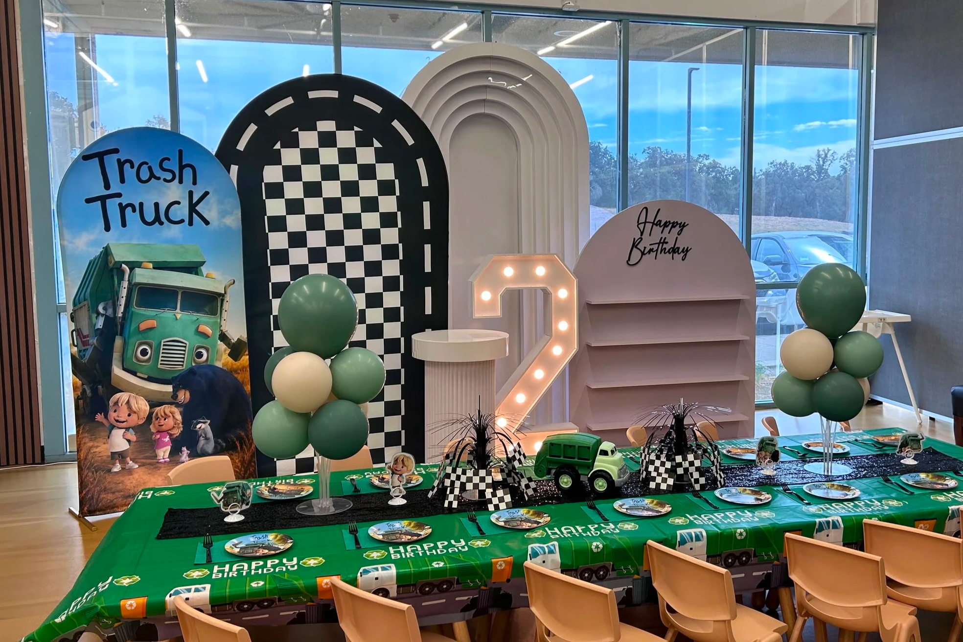 Trash Truck (Netflix) Classic party setup at Enchanted Rocklin
