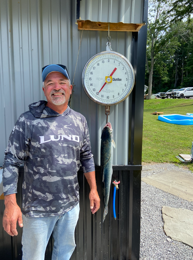 If you didn't bring a boat, there are 14-foot aluminums for the river, pontoons running from ten seats up to a double-decker with a slide, and kayaks and canoes.