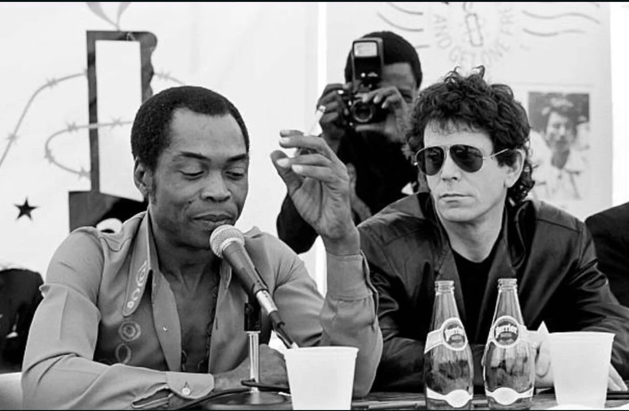 Mornin. Here&rsquo;s Fela and Lou.
#felakuti #loureed #afrobeat #protopunk #substatikrecordings