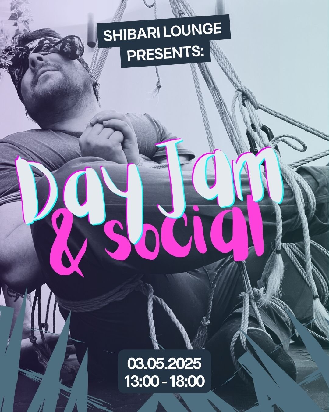 🌿 Shibari Lounge Presents: Day Jam &amp; Social 🌿
📅 Saturday, May 3rd
🕐 1:00 PM - 6:00 PM

Looking for a chill day with friends and some rope fun? 🙌 Join us for a relaxed afternoon of shibari, good vibes, and creative connection. Whether you're 