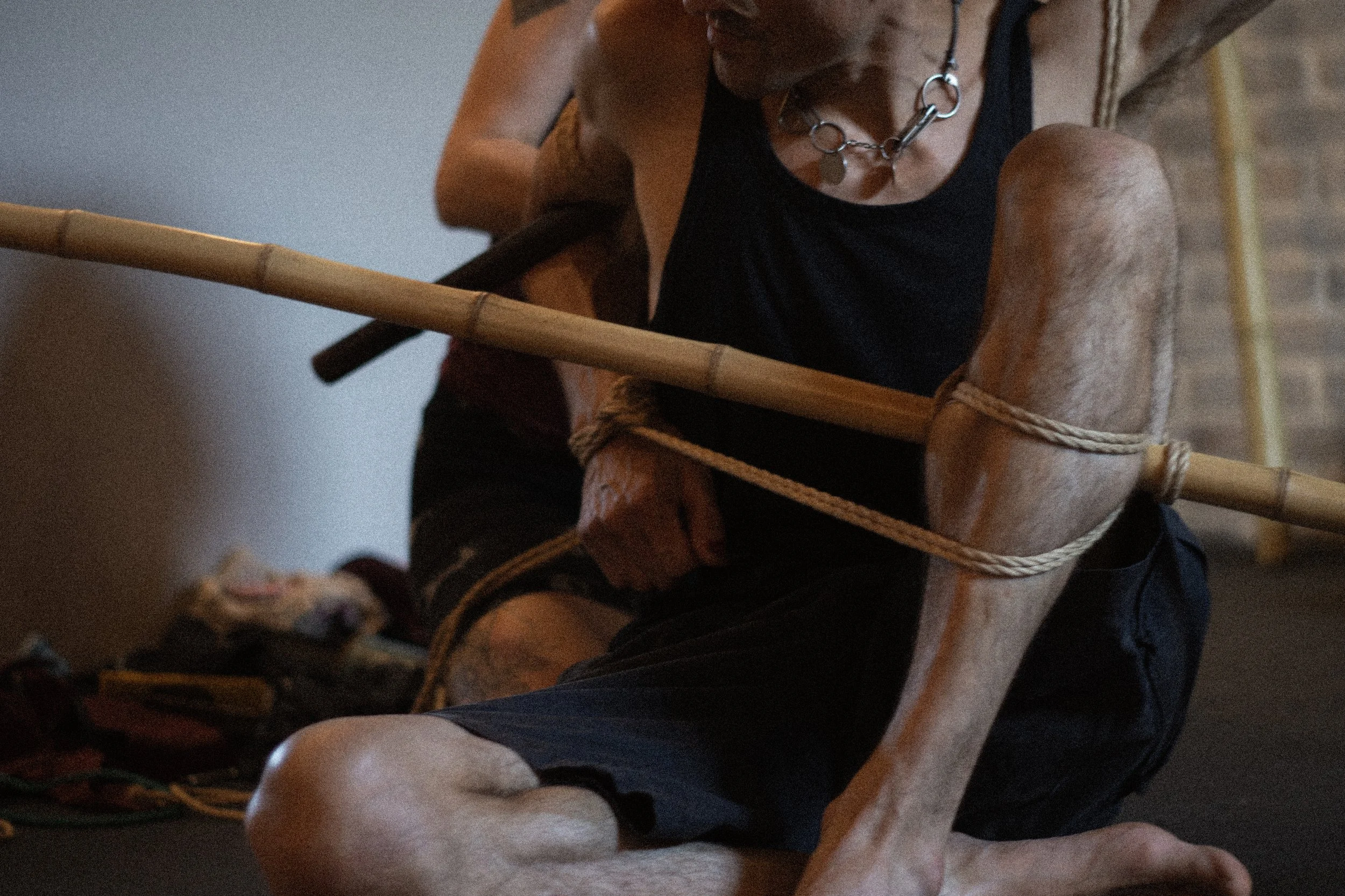 © Shibari Lounge – rope jam and workshops in Essex. Kinbaku teaching session. Not for reproduction..jpg