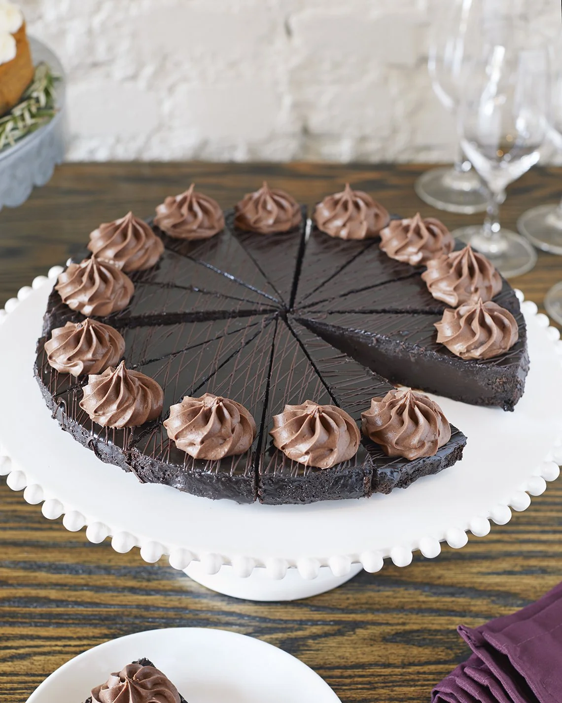 Broders' Catering Italian Flourless Chocolate Cake Gluten Free Wedding Cake