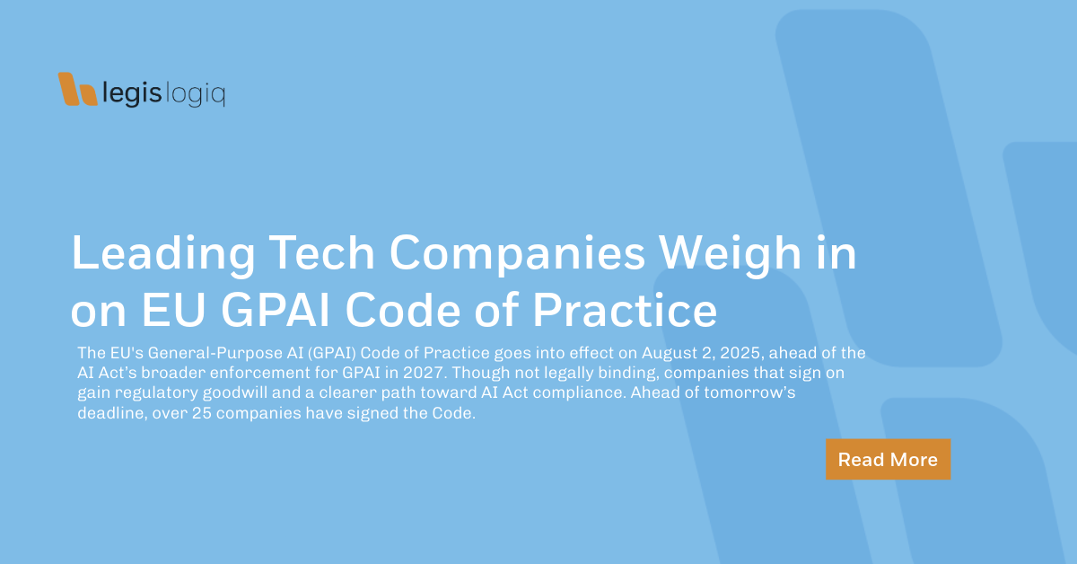 Leading Tech Companies Weigh in on EU GPAI Code of Practice 