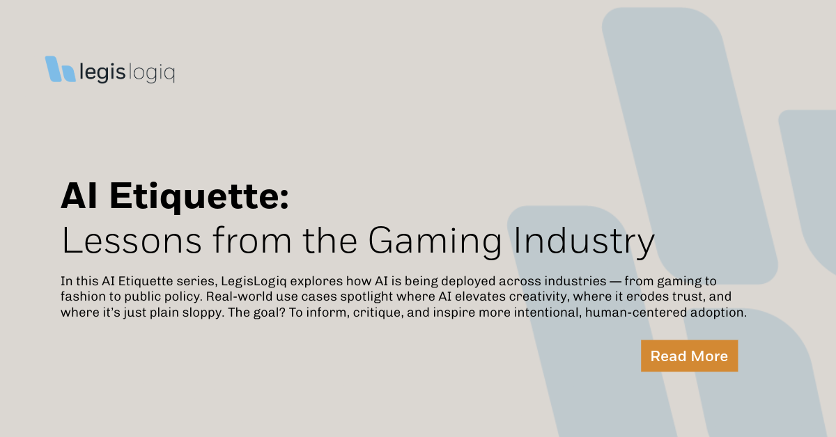 AI Etiquette: Lessons from the Gaming Industry 