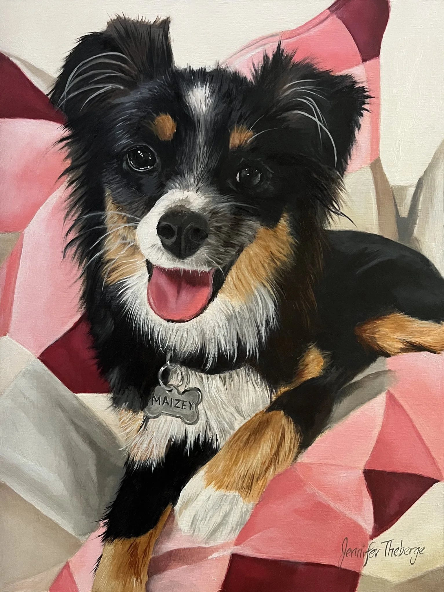 Maizey, 9" x 12" Wood Panel