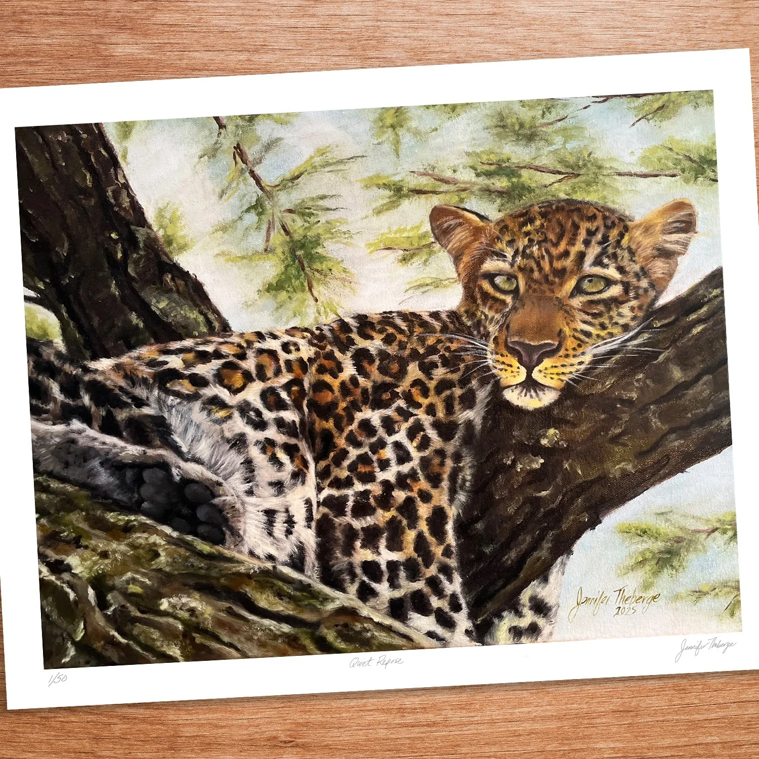 "Quiet Repose" - 20" x 16" Giclee Art Print