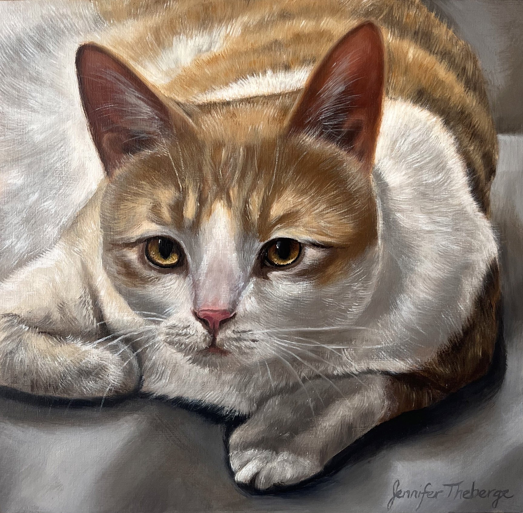 Milo, 10" x 10" Wood Panel
