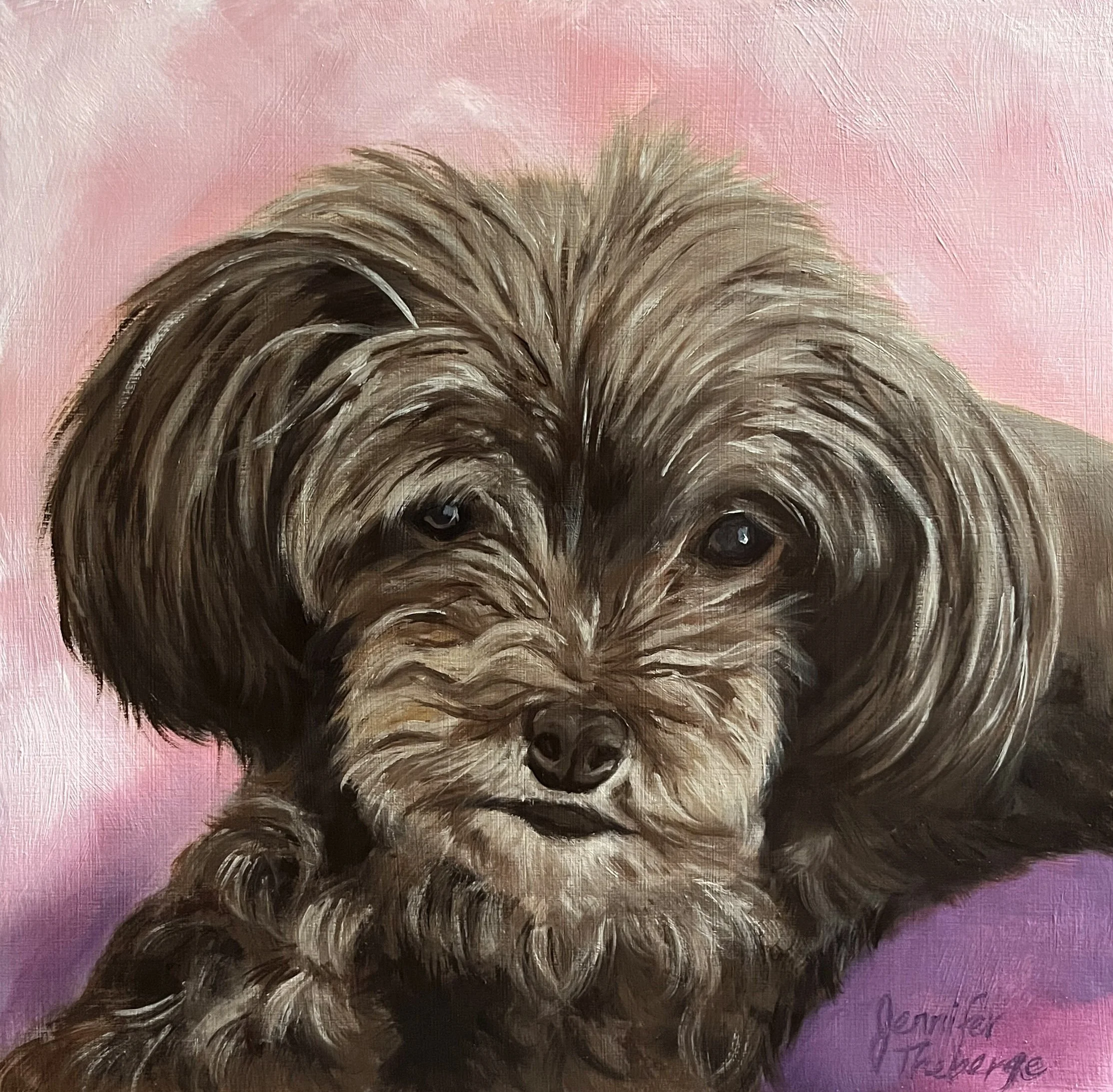Truffles, 8" x 8", Wood panel