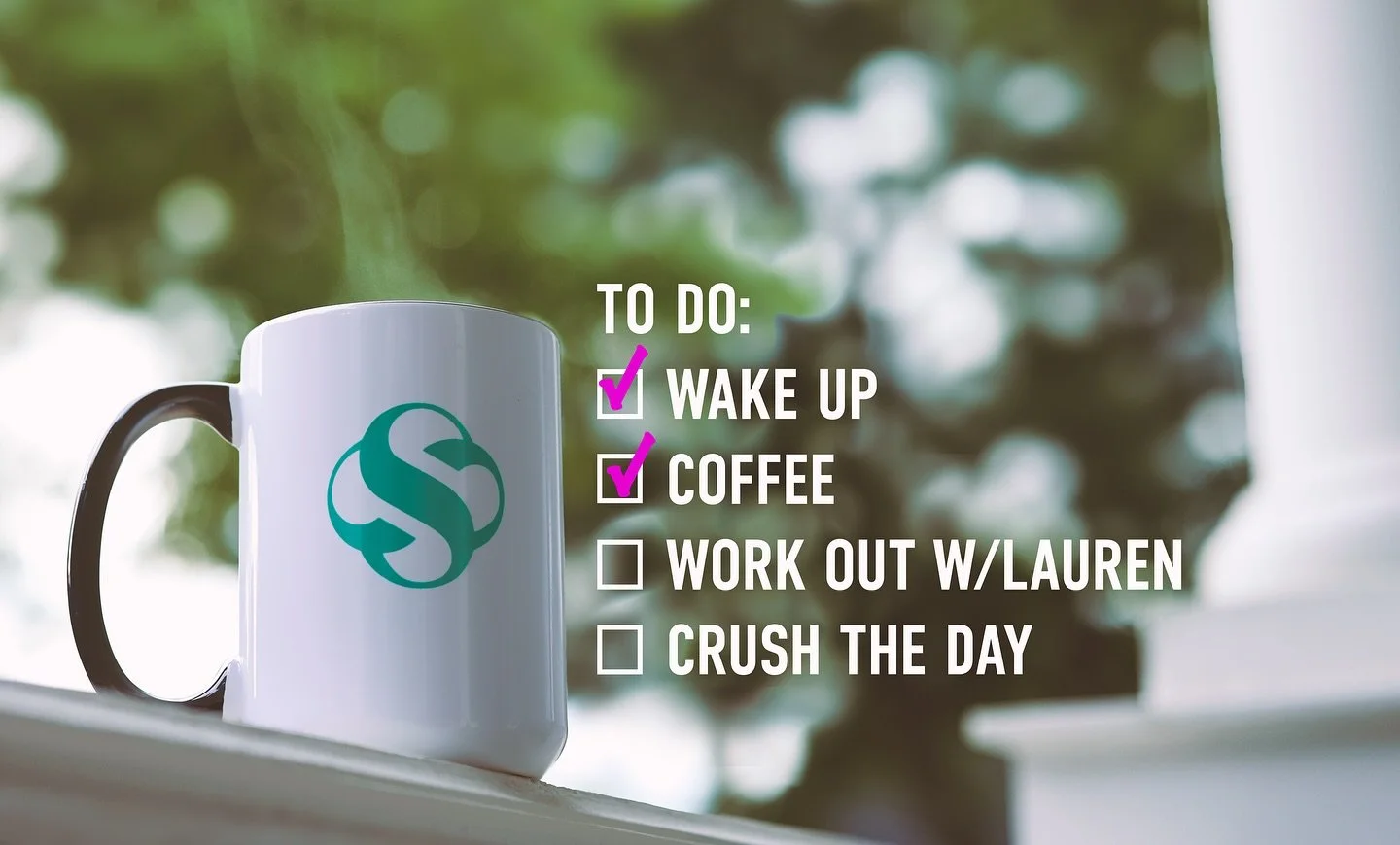 Crush your to do list! 💪☕️🌞 Big coffee mugs (and more!) at SeniorShape.com