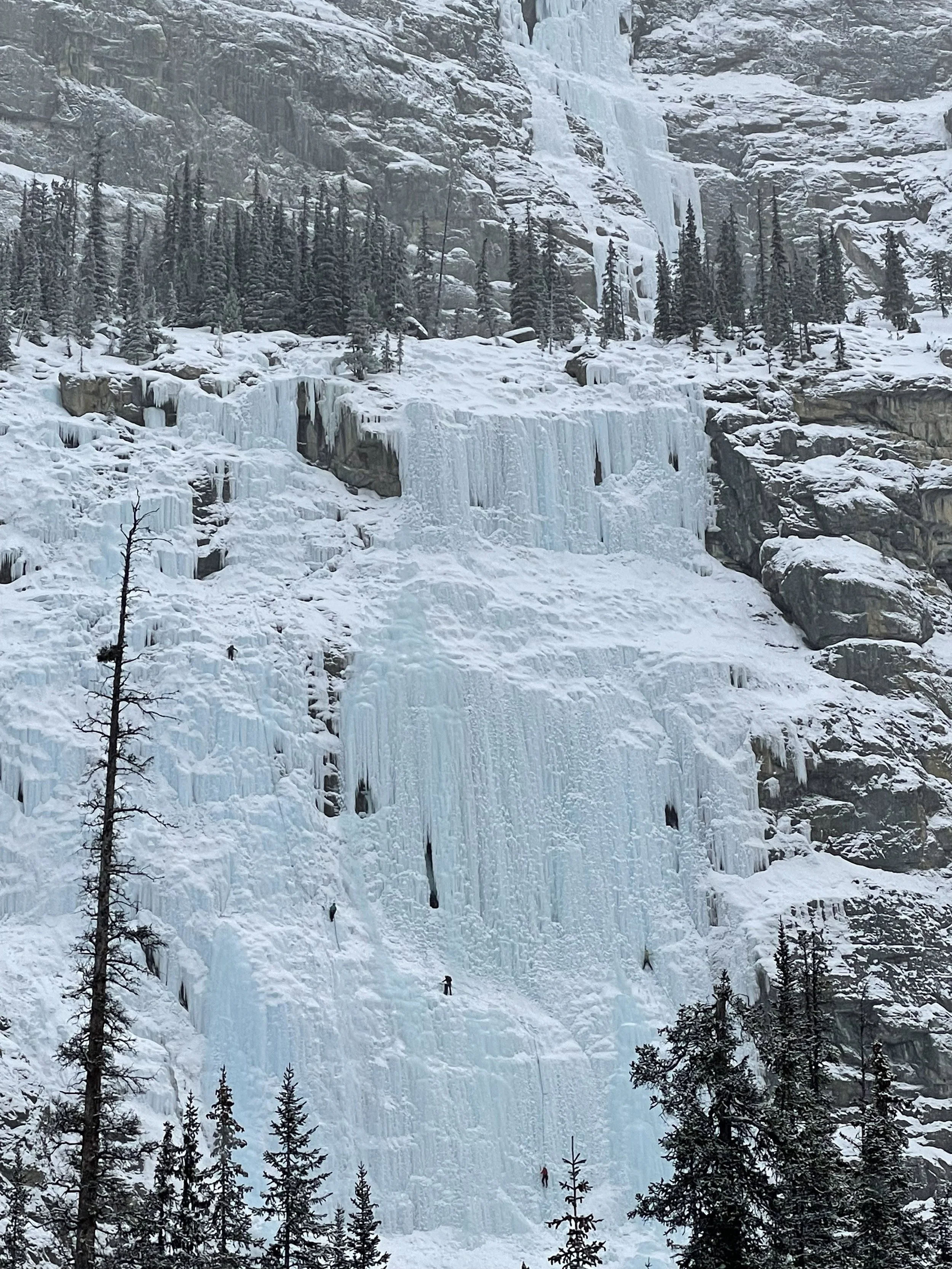 ICE climbing BC Canada highway