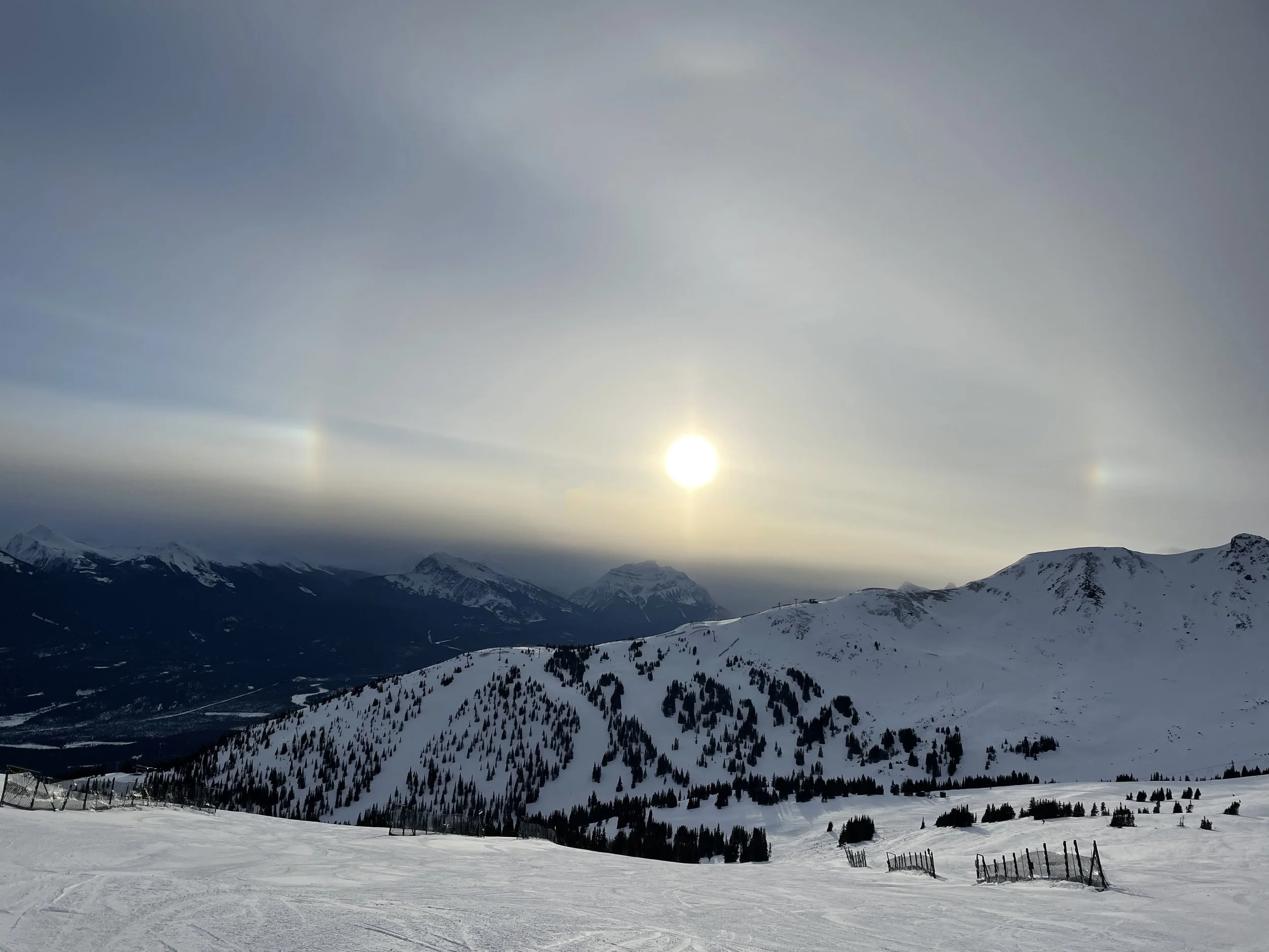 Sun Dog at Noon Jasper Alberta Canada 